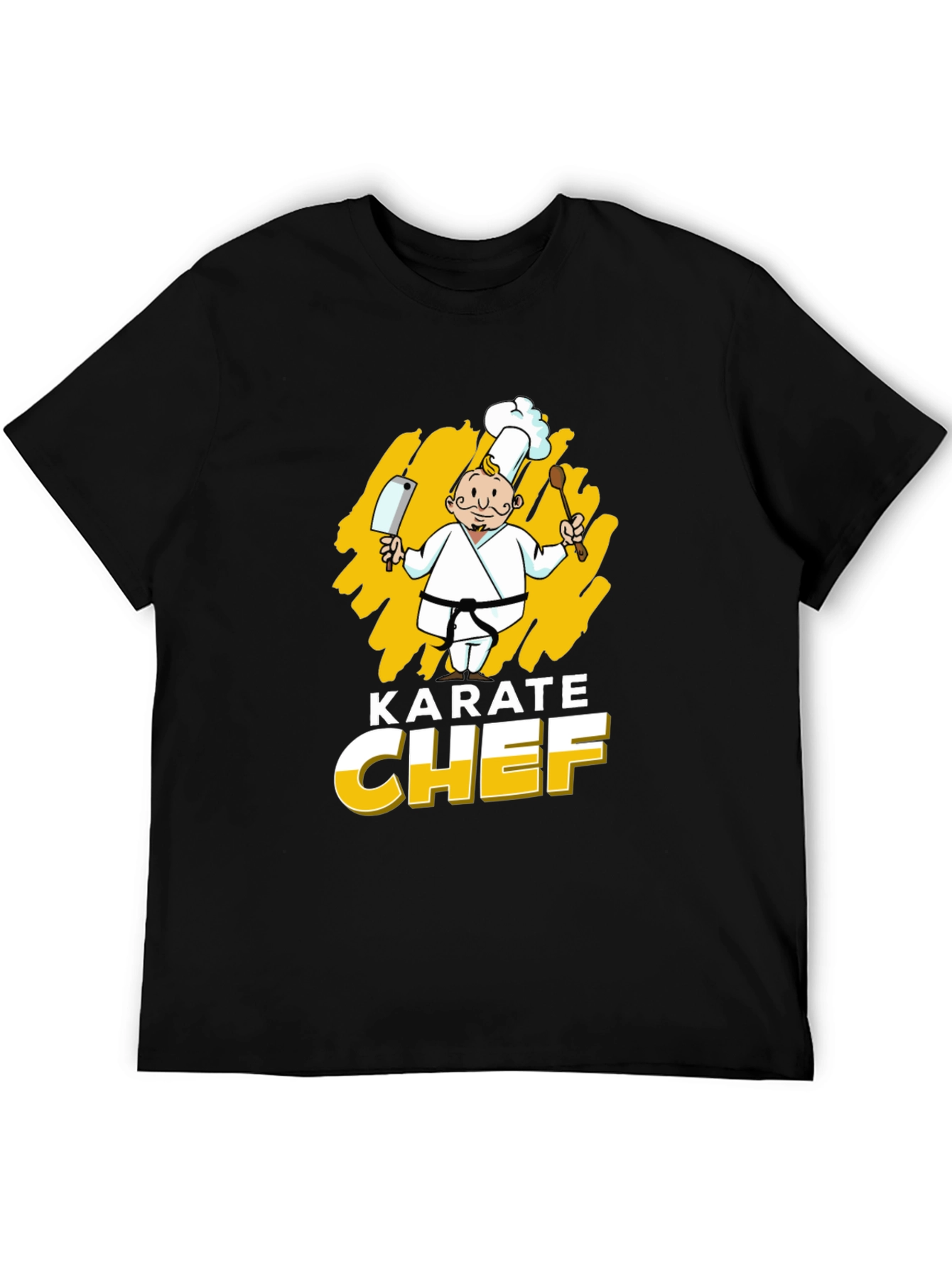 Karate Chef Graphic T-Shirt - Black