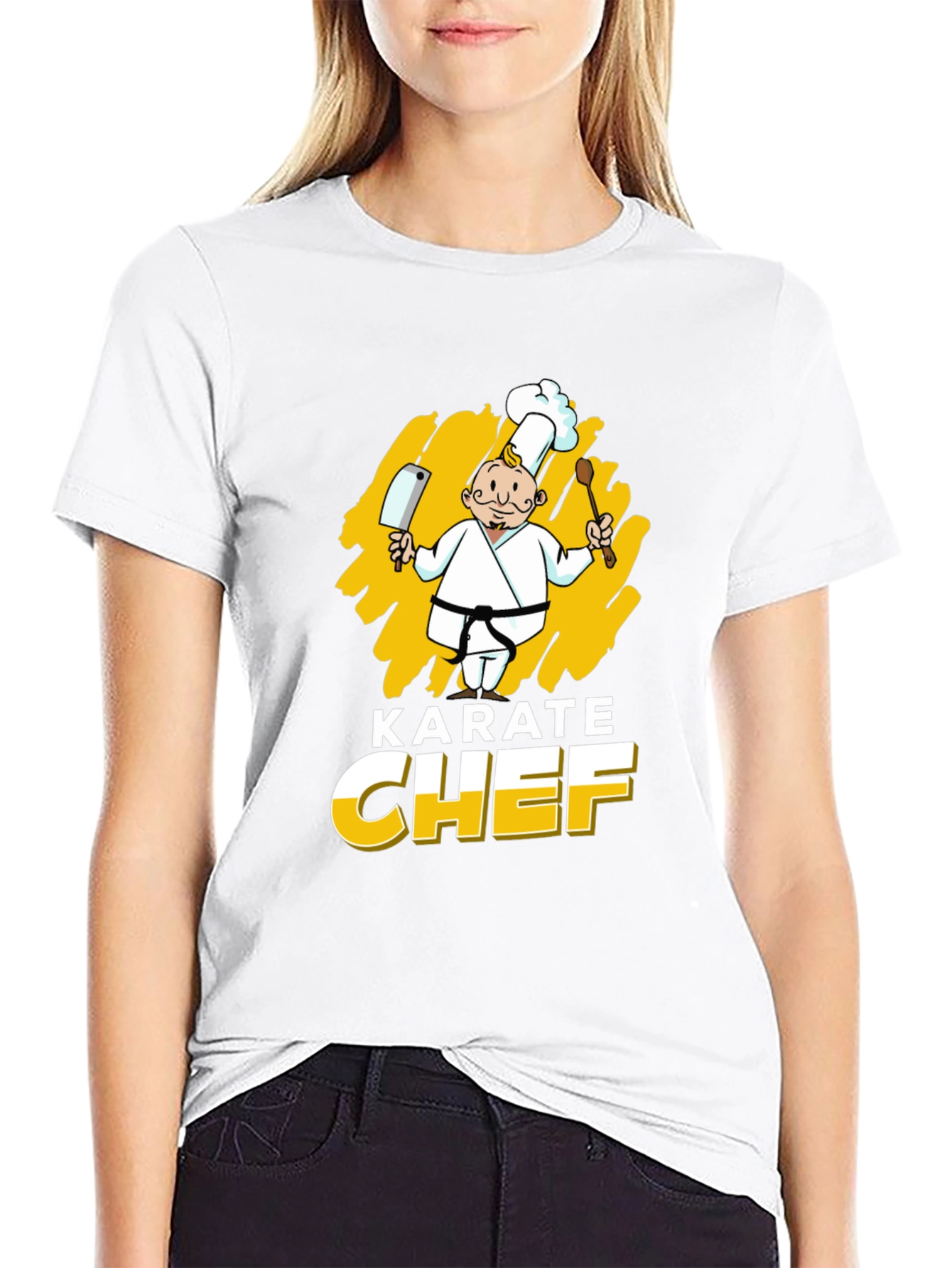 Karate Chef Graphic T-Shirt - Black