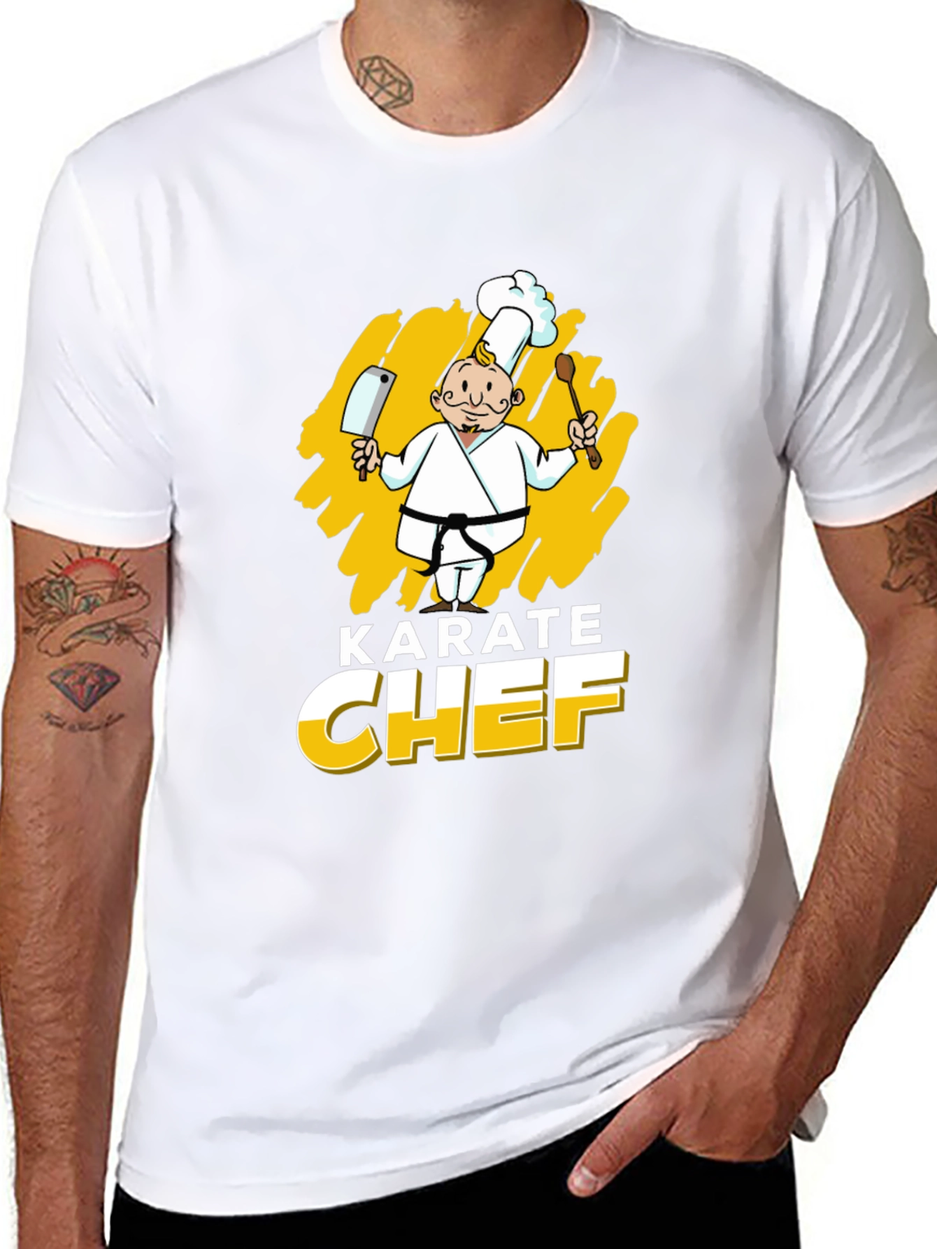 Karate Chef Graphic T-Shirt - Black
