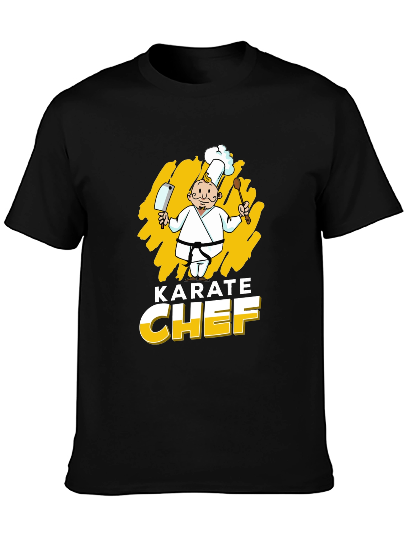 Karate Chef Graphic T-Shirt - Black
