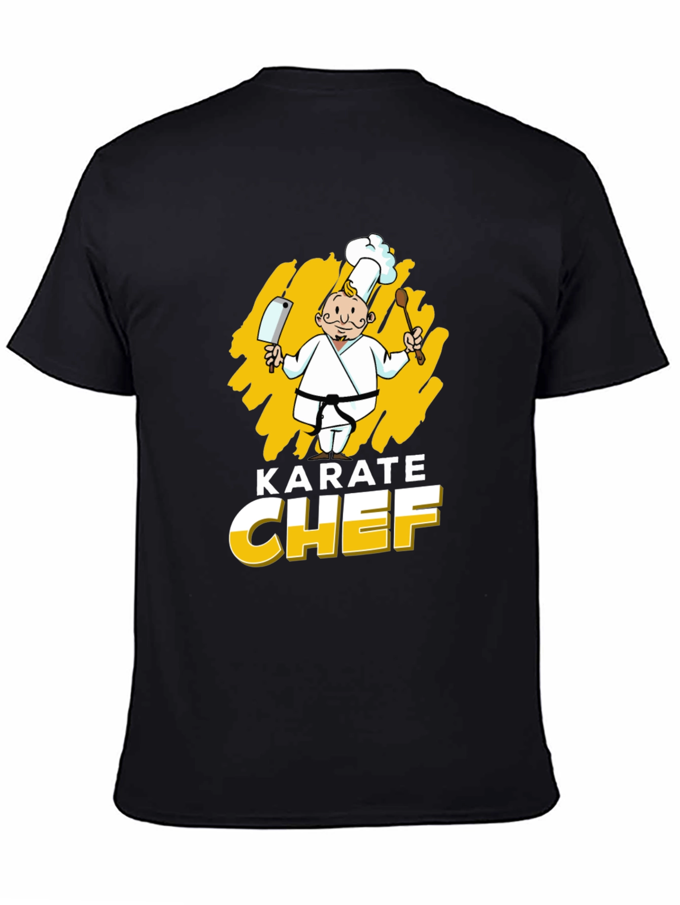 Karate Chef Graphic T-Shirt - Black
