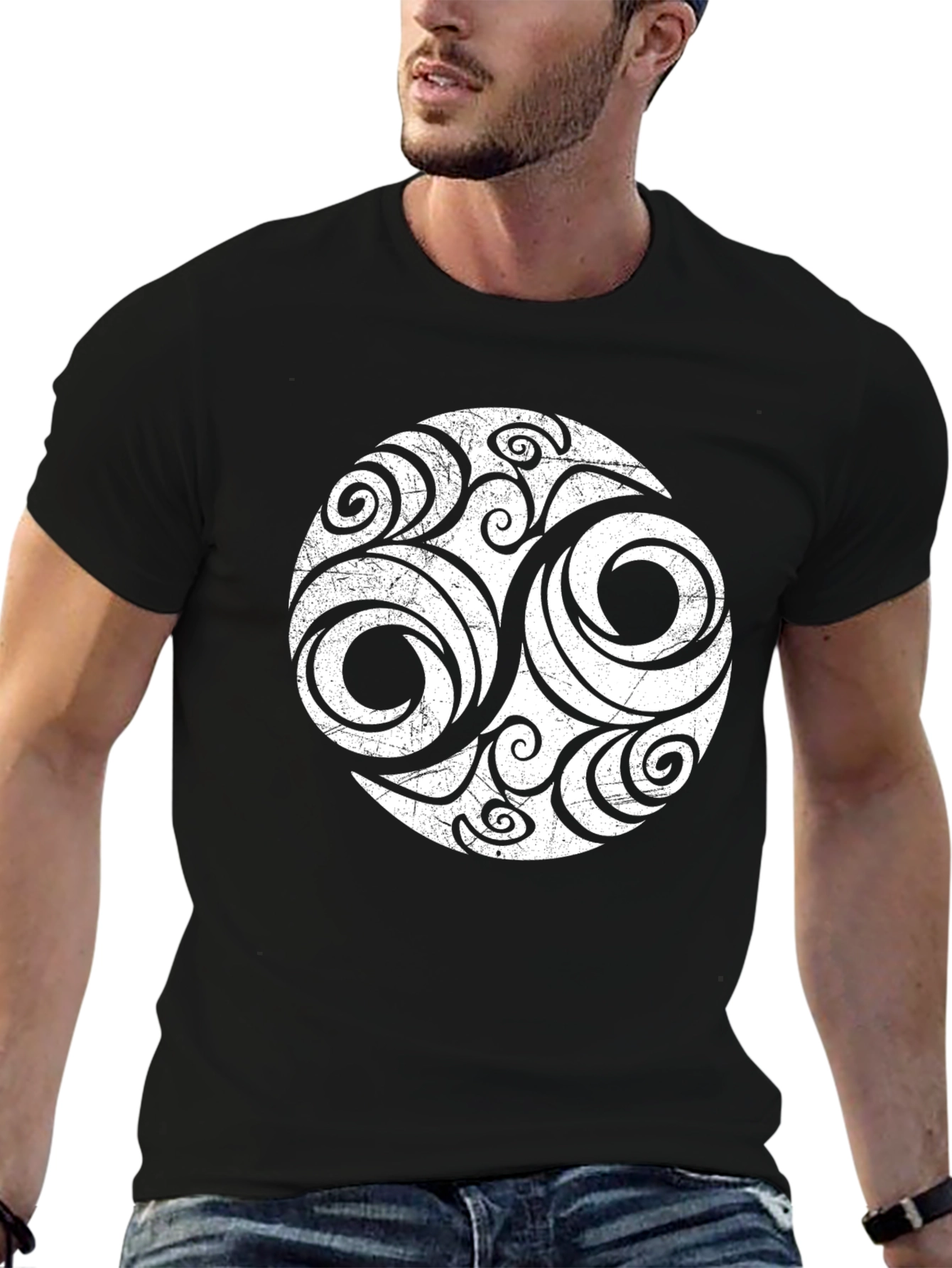 Celtic Triskelion T-Shirt - Black