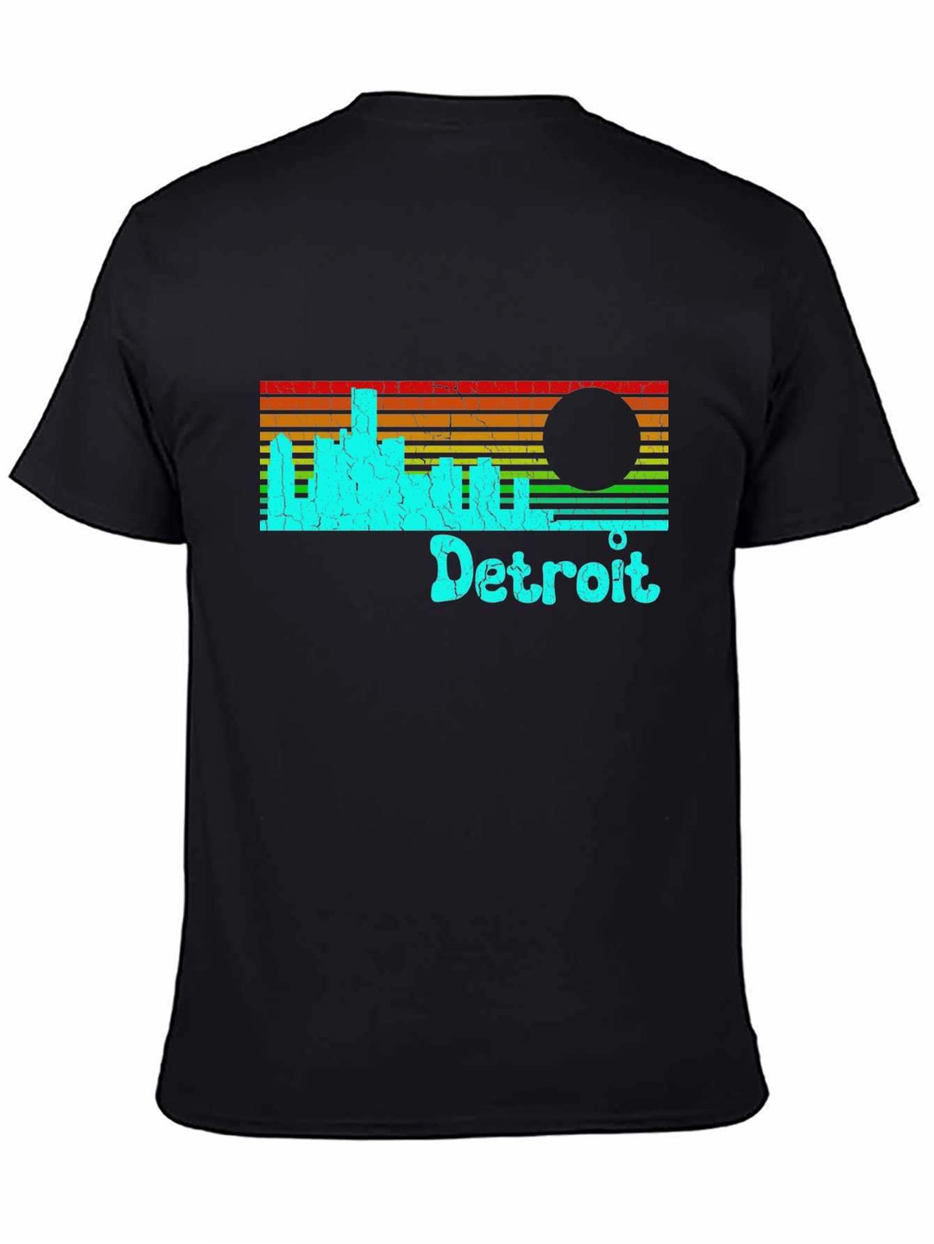 Detroit Skyline Retro T-Shirt