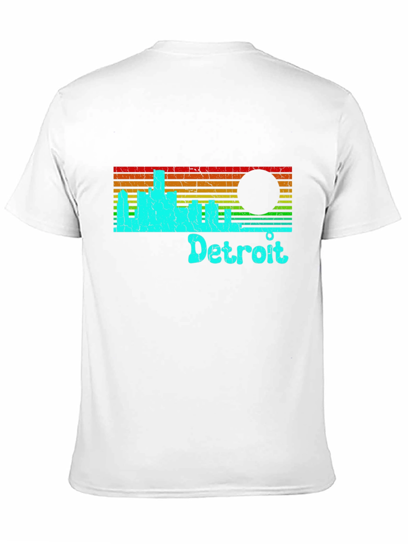 Detroit Skyline Retro T-Shirt