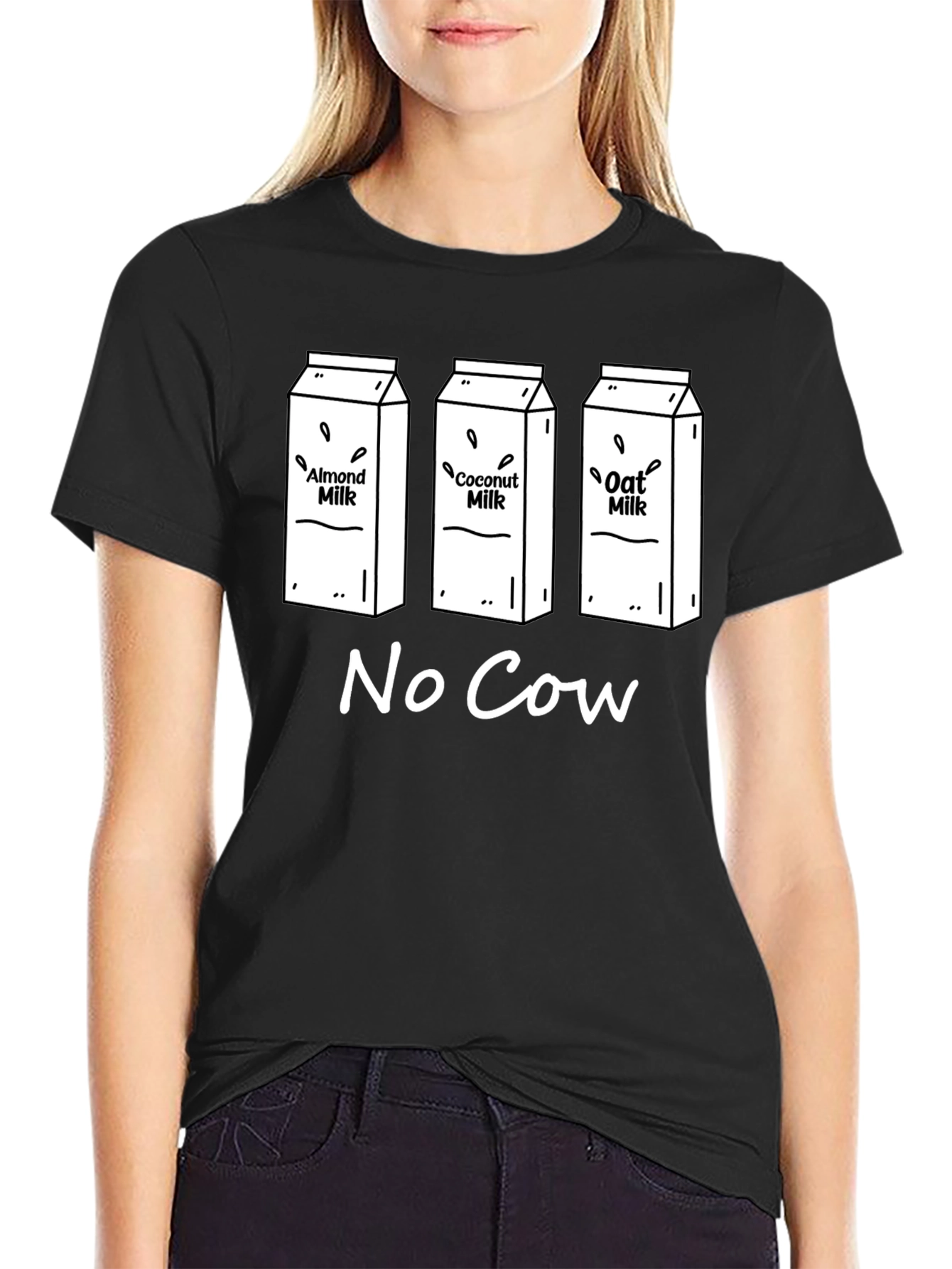 Vegan Milk T-Shirt - No Cow