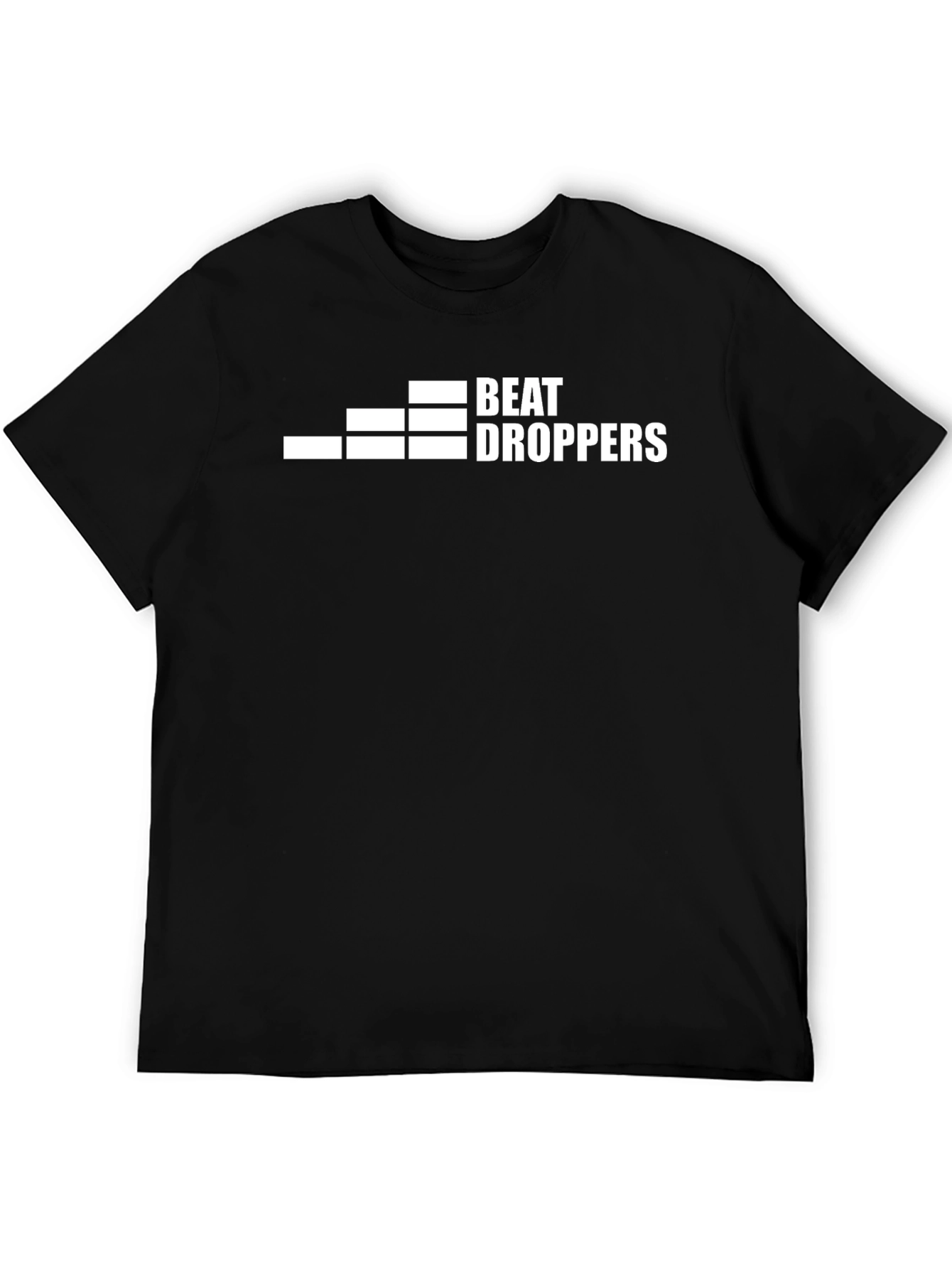 Beat Droppers Graphic Tee - Black Cotton T-Shirt