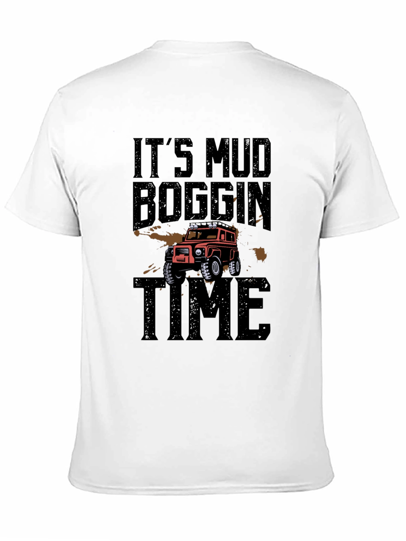 Mud Boggin Time Black Graphic T-Shirt