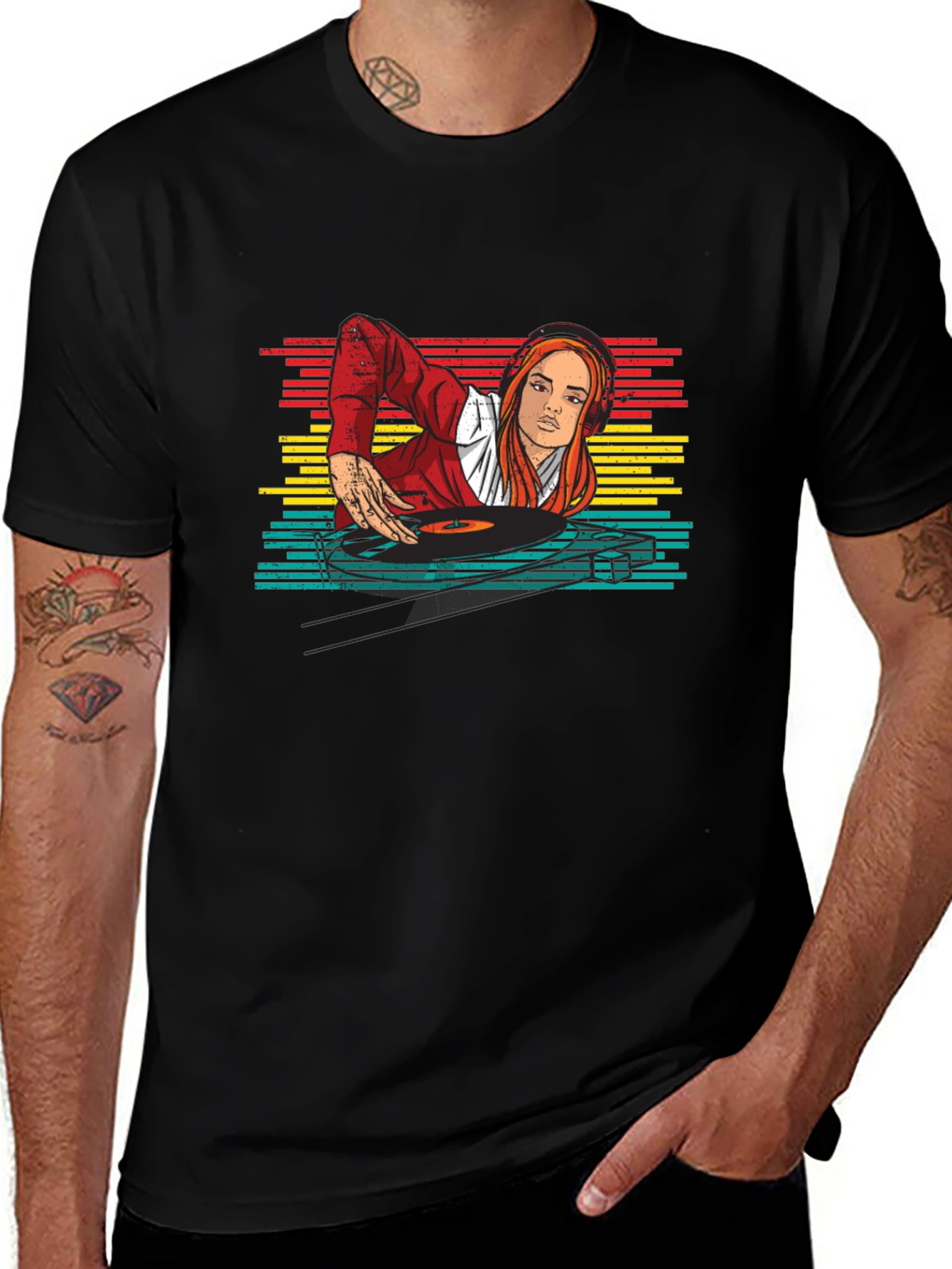 DJ Girl Retro T-Shirt