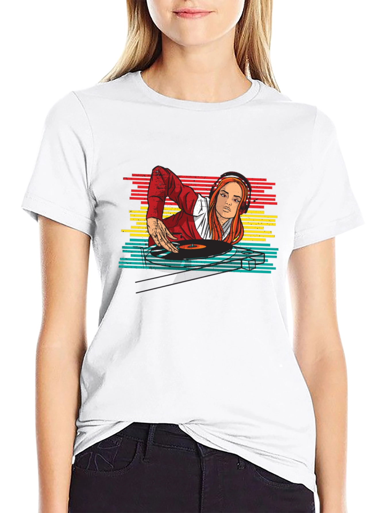 DJ Girl Retro T-Shirt