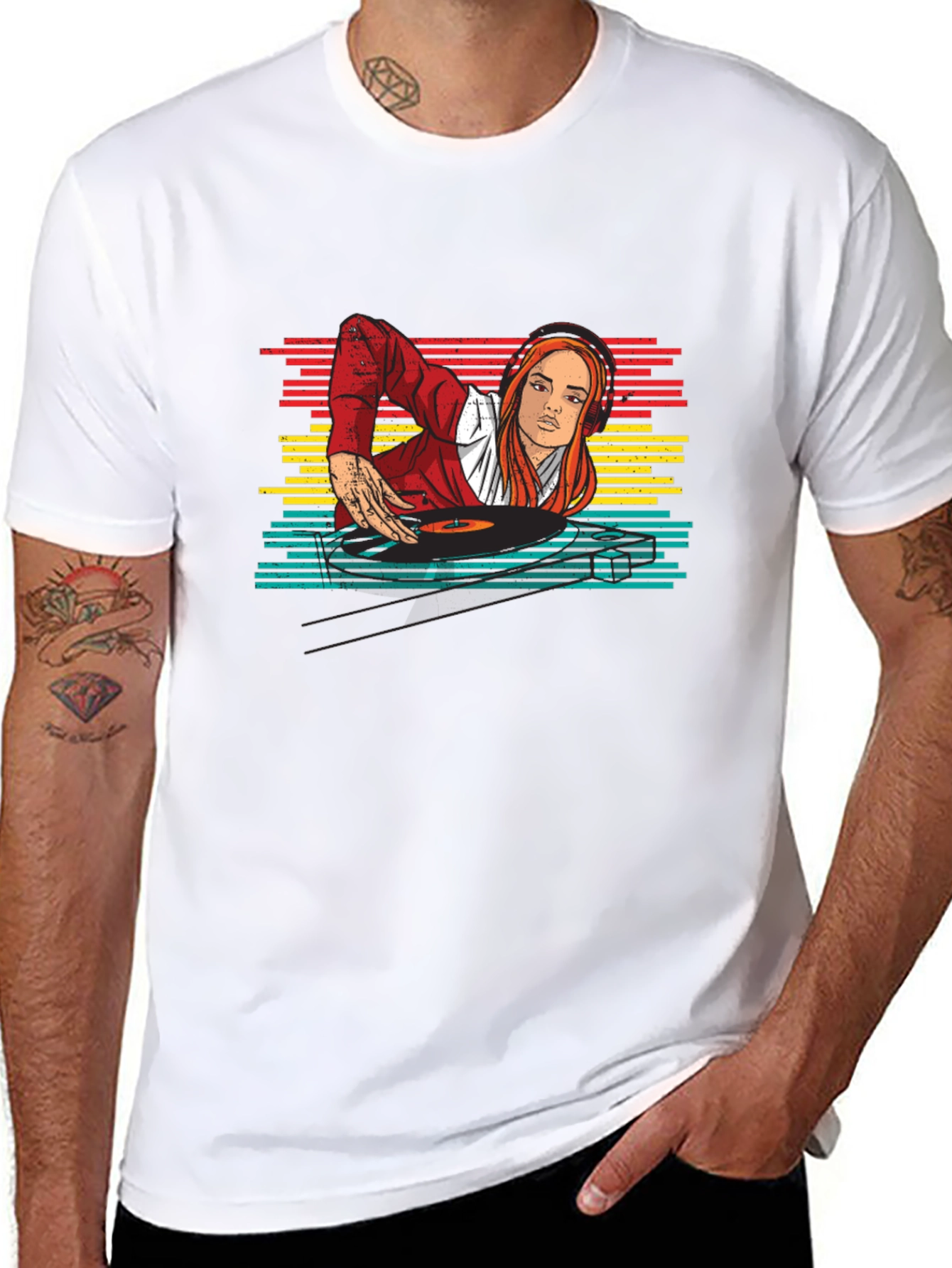 DJ Girl Retro T-Shirt