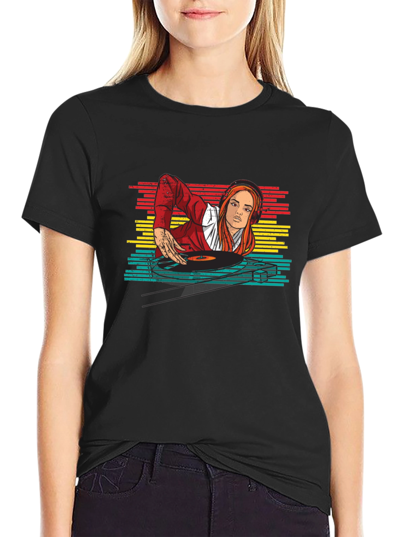 DJ Girl Retro T-Shirt