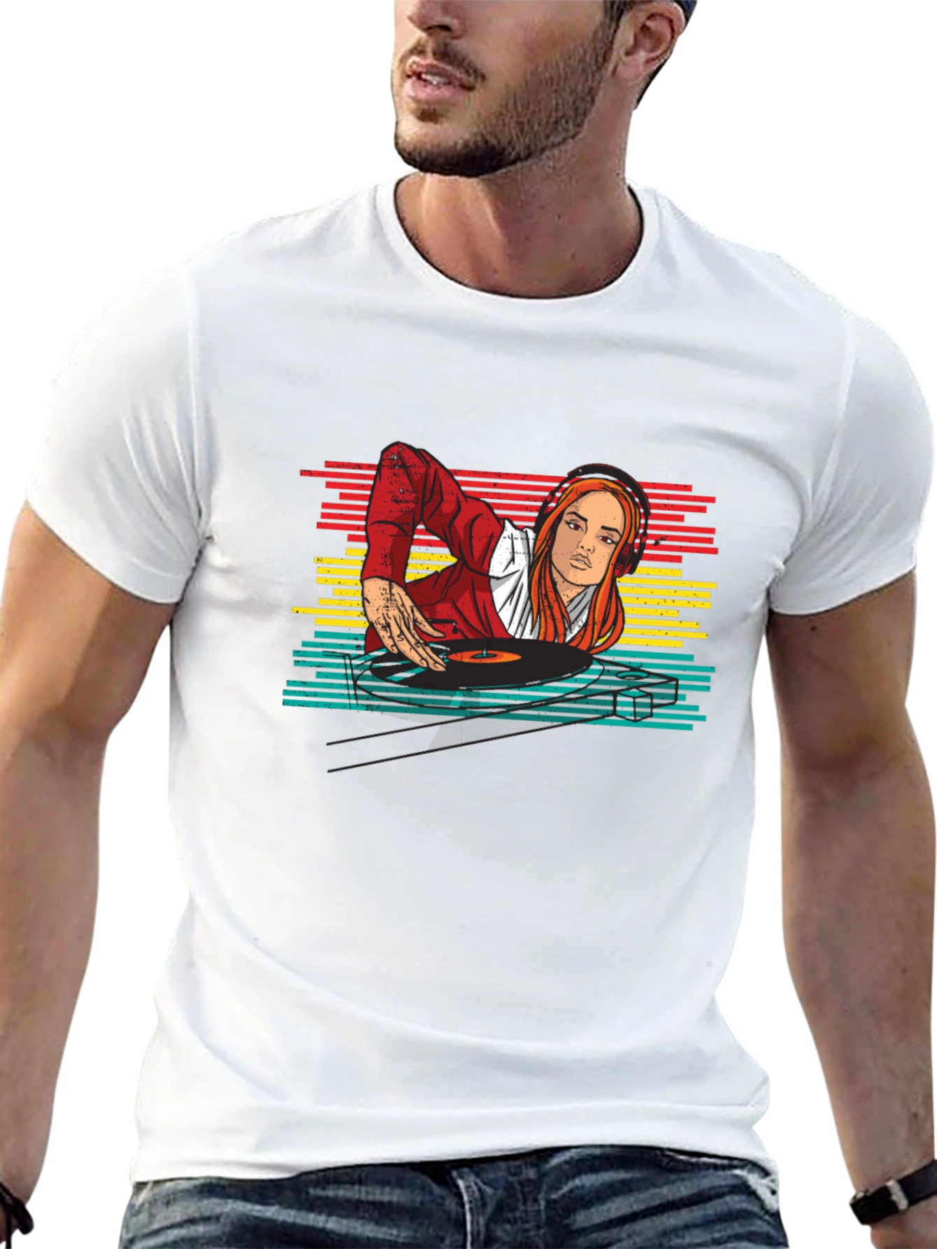 DJ Girl Retro T-Shirt