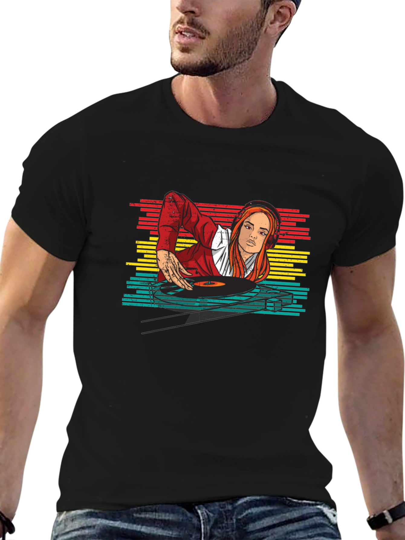 DJ Girl Retro T-Shirt
