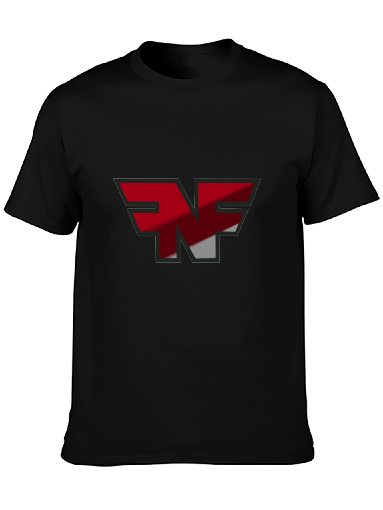 Black T-Shirt with Graphic Logo