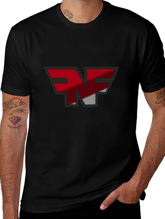 Black T-Shirt with Graphic Logo