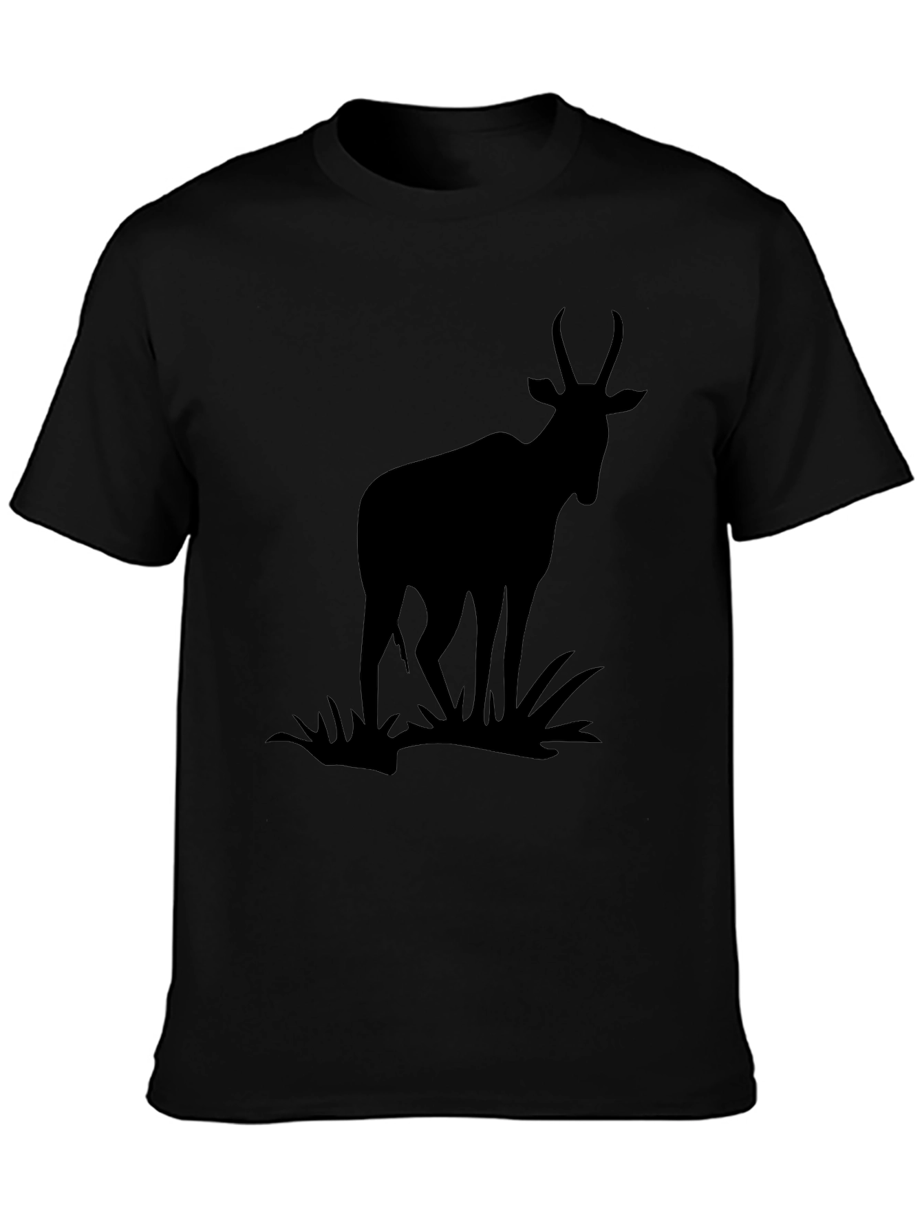 Black Antelope Silhouette Graphic Tee