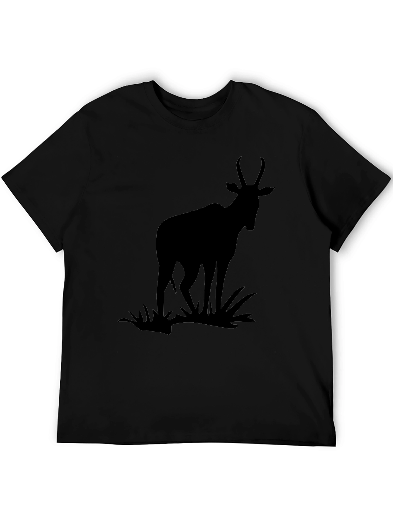 Black Antelope Silhouette Graphic Tee