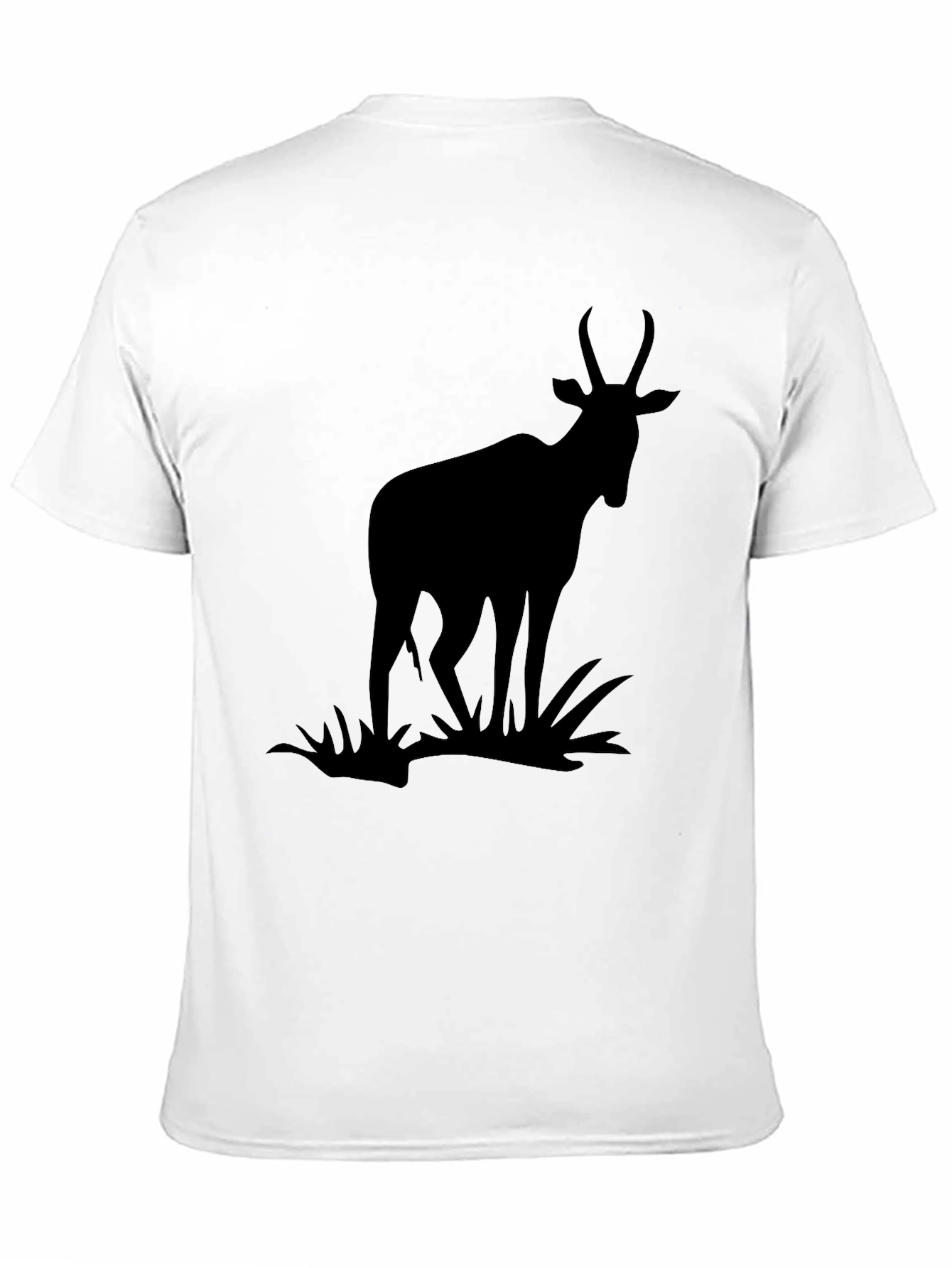 Black Antelope Silhouette Graphic Tee