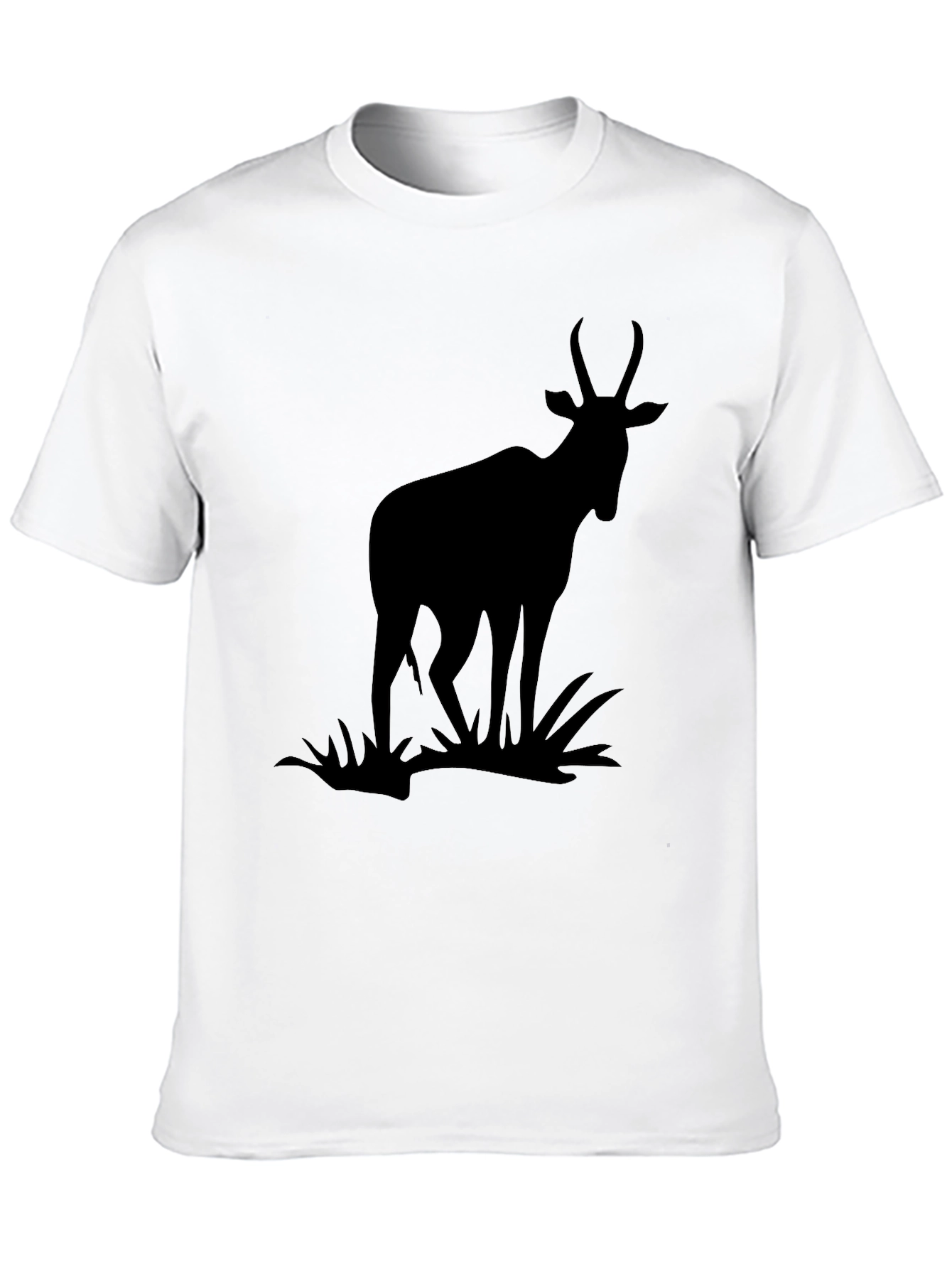 Black Antelope Silhouette Graphic Tee