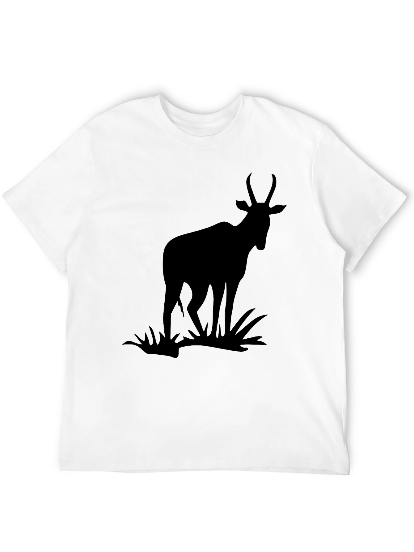 Black Antelope Silhouette Graphic Tee