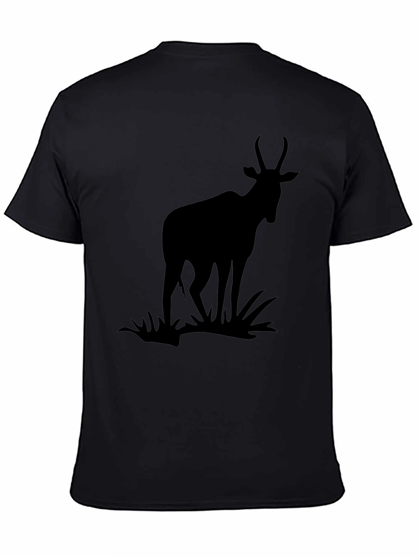 Black Antelope Silhouette Graphic Tee