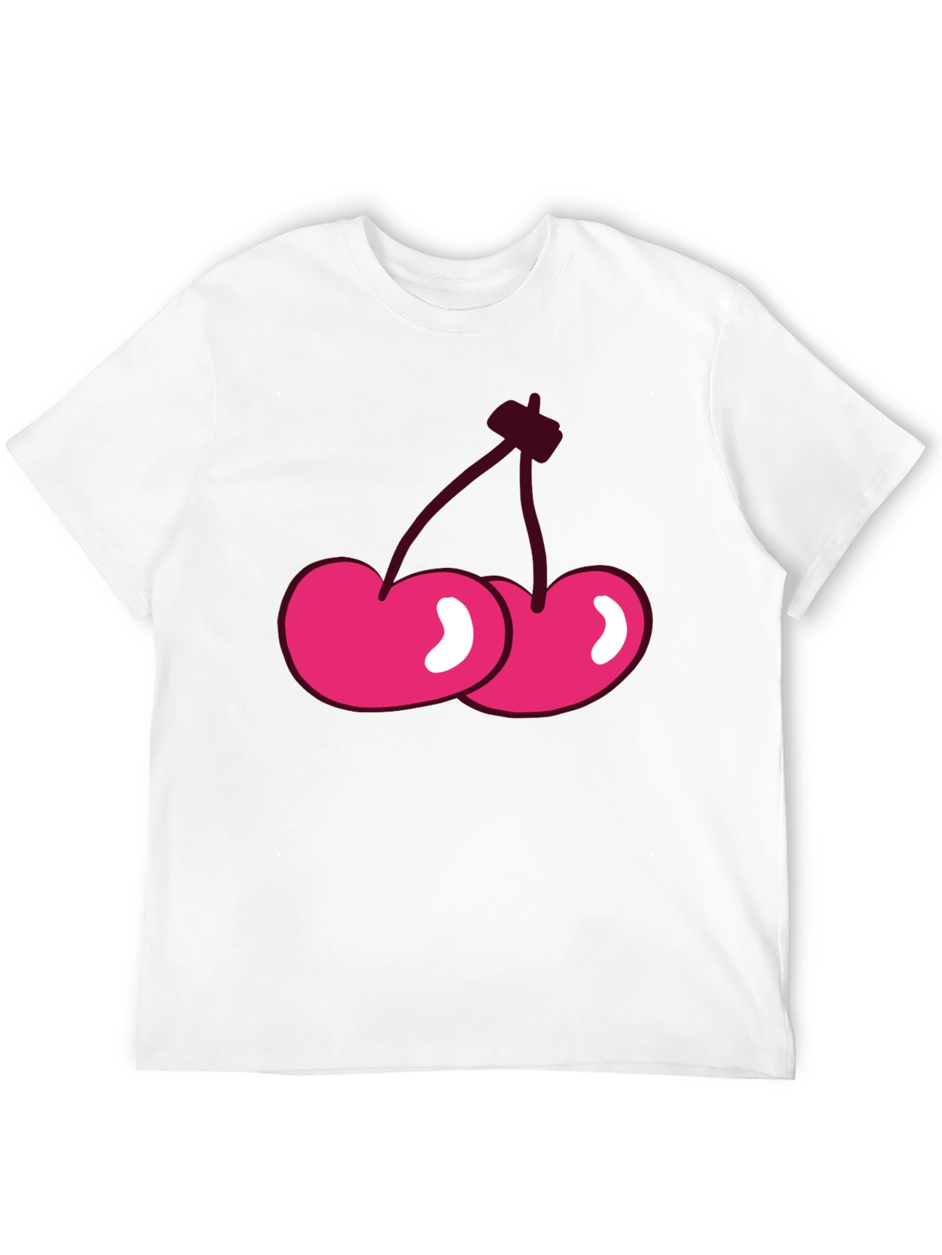 Cherry Graphic Black T-Shirt