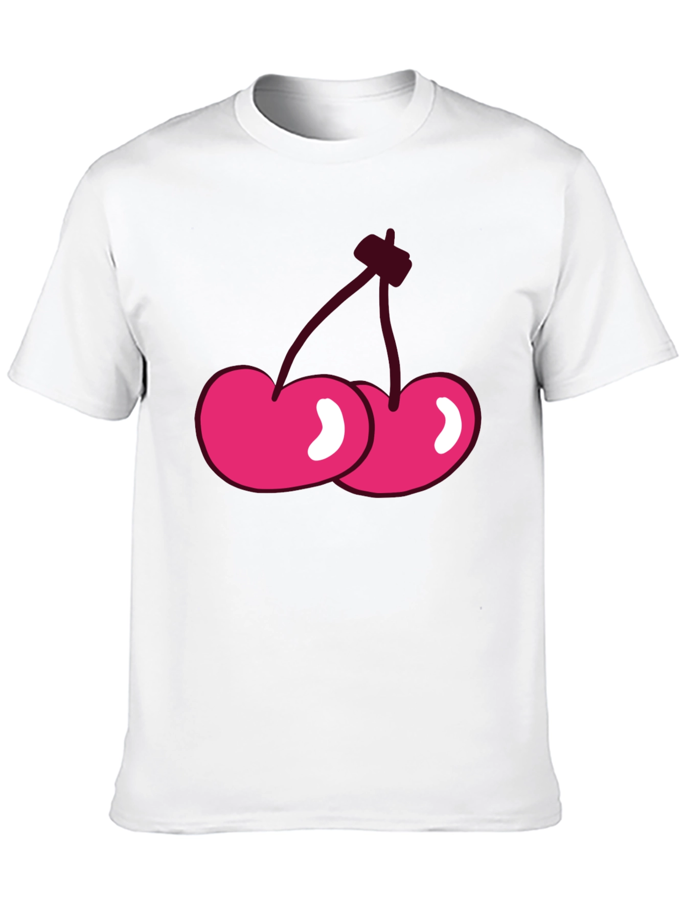 Cherry Graphic Black T-Shirt