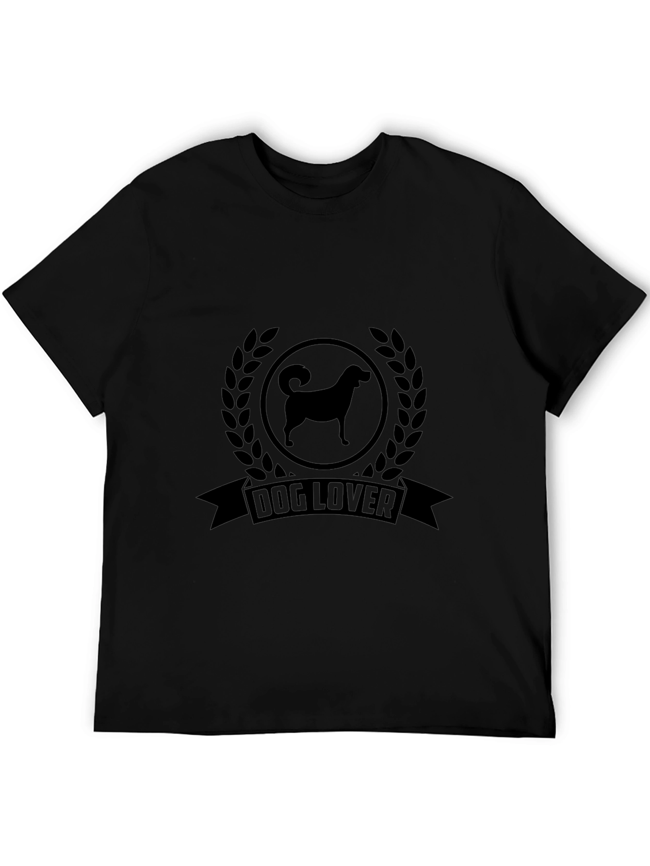 Dog Lover Graphic Tee - Black