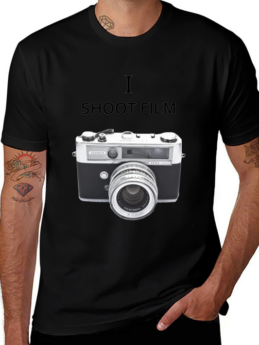 I Shoot Film T-Shirt - Vintage Camera Graphic Tee