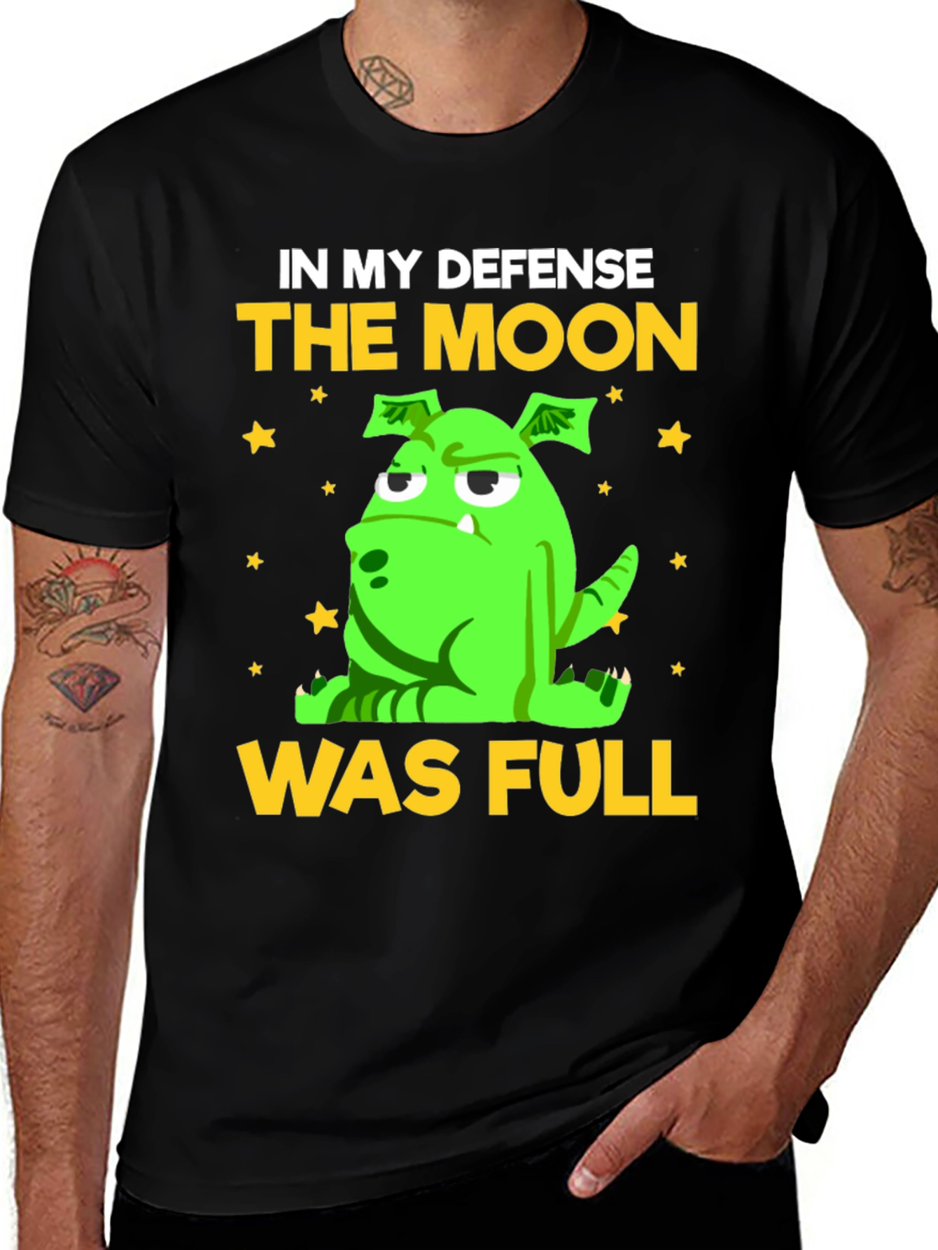 Funny The Moon Was Full Graphic Tee