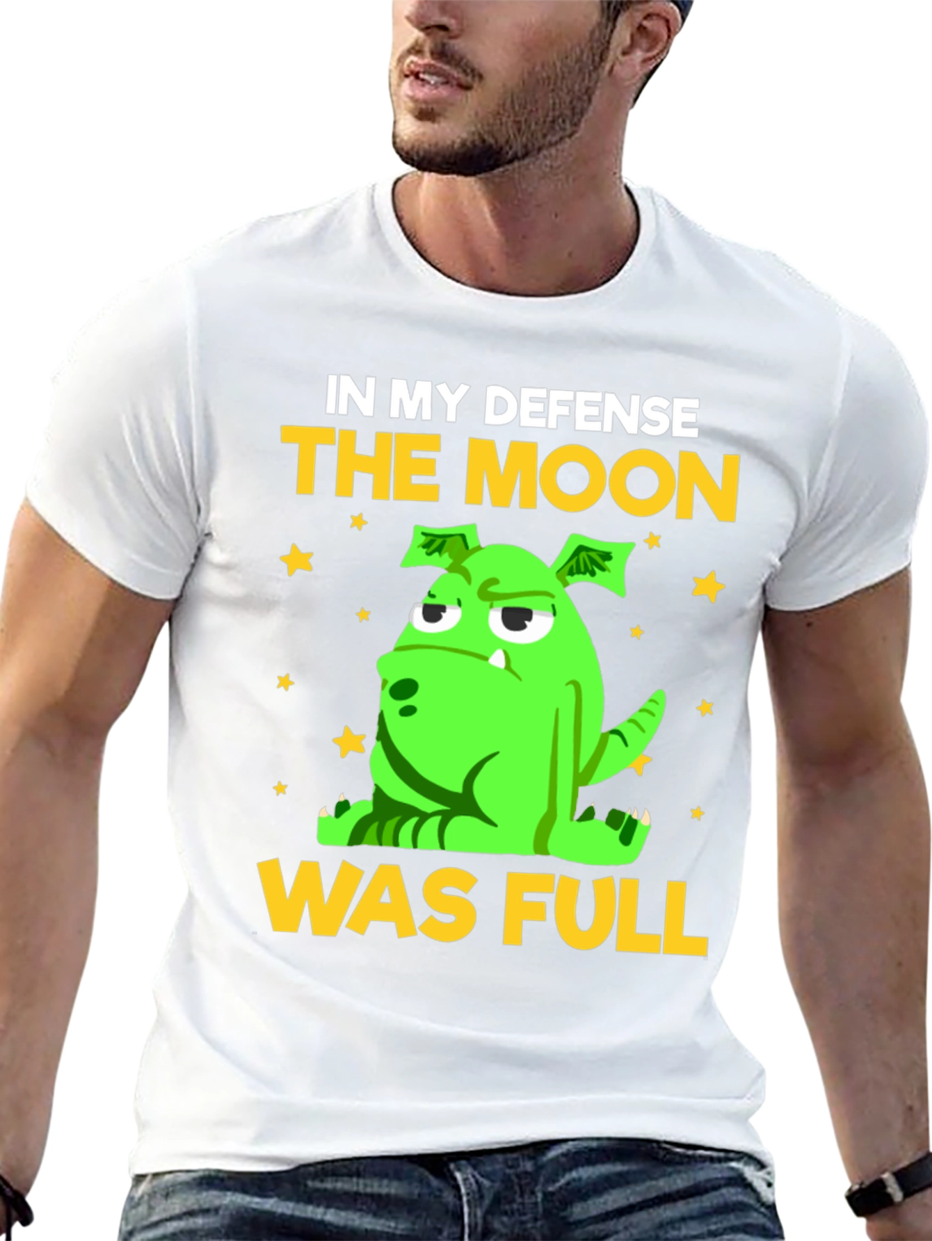 Funny The Moon Was Full Graphic Tee