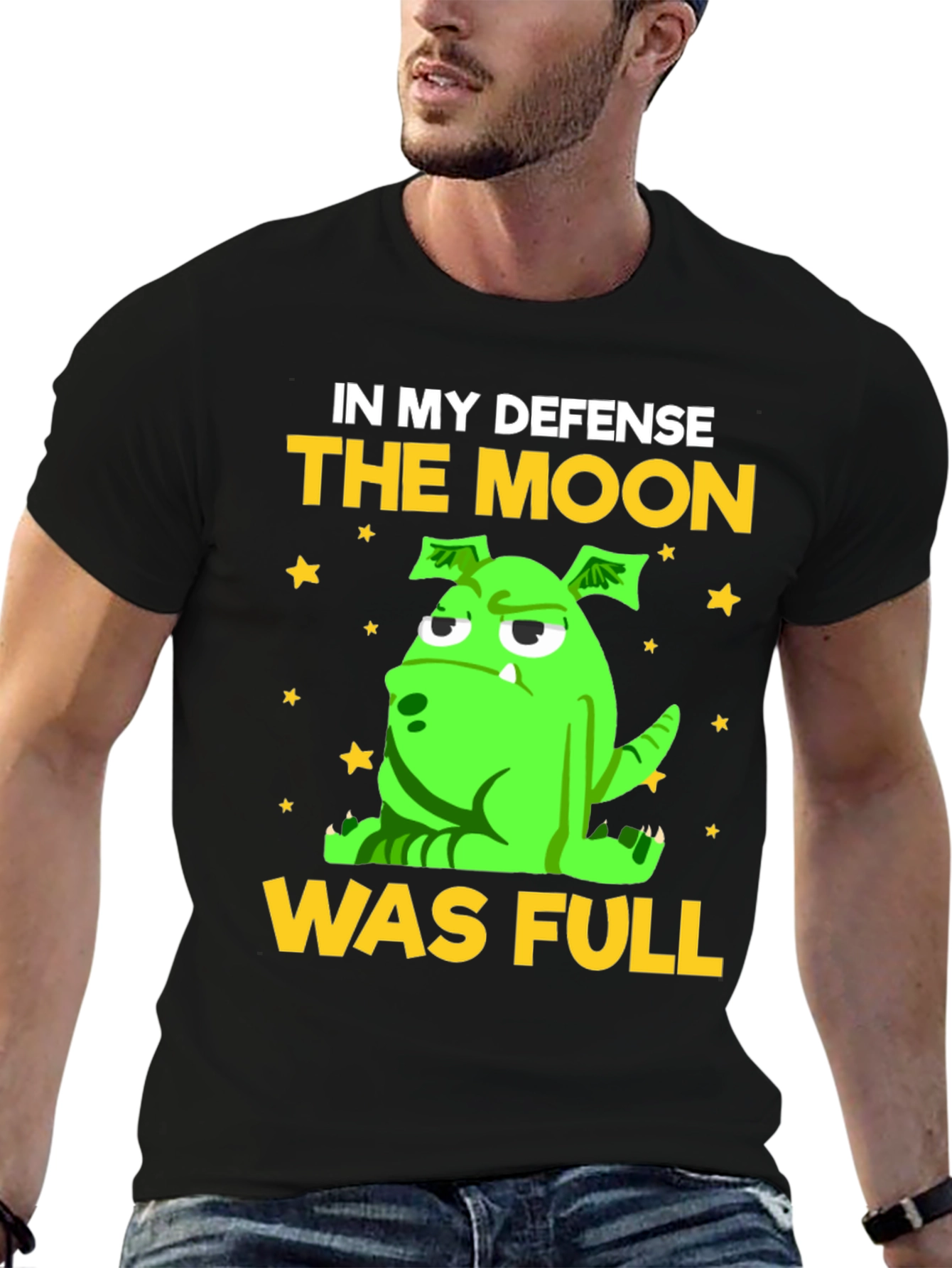 Funny The Moon Was Full Graphic Tee