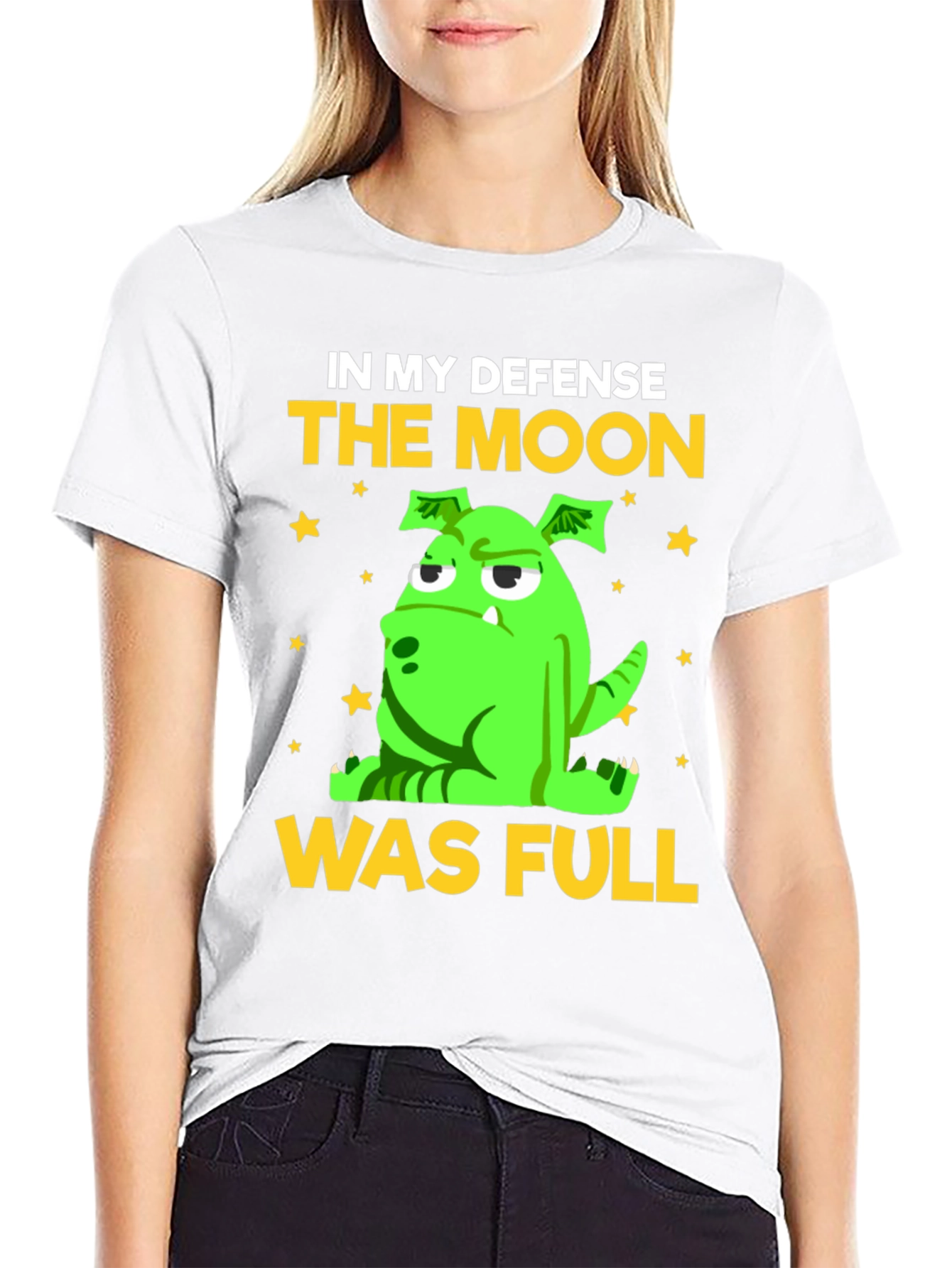 Funny The Moon Was Full Graphic Tee