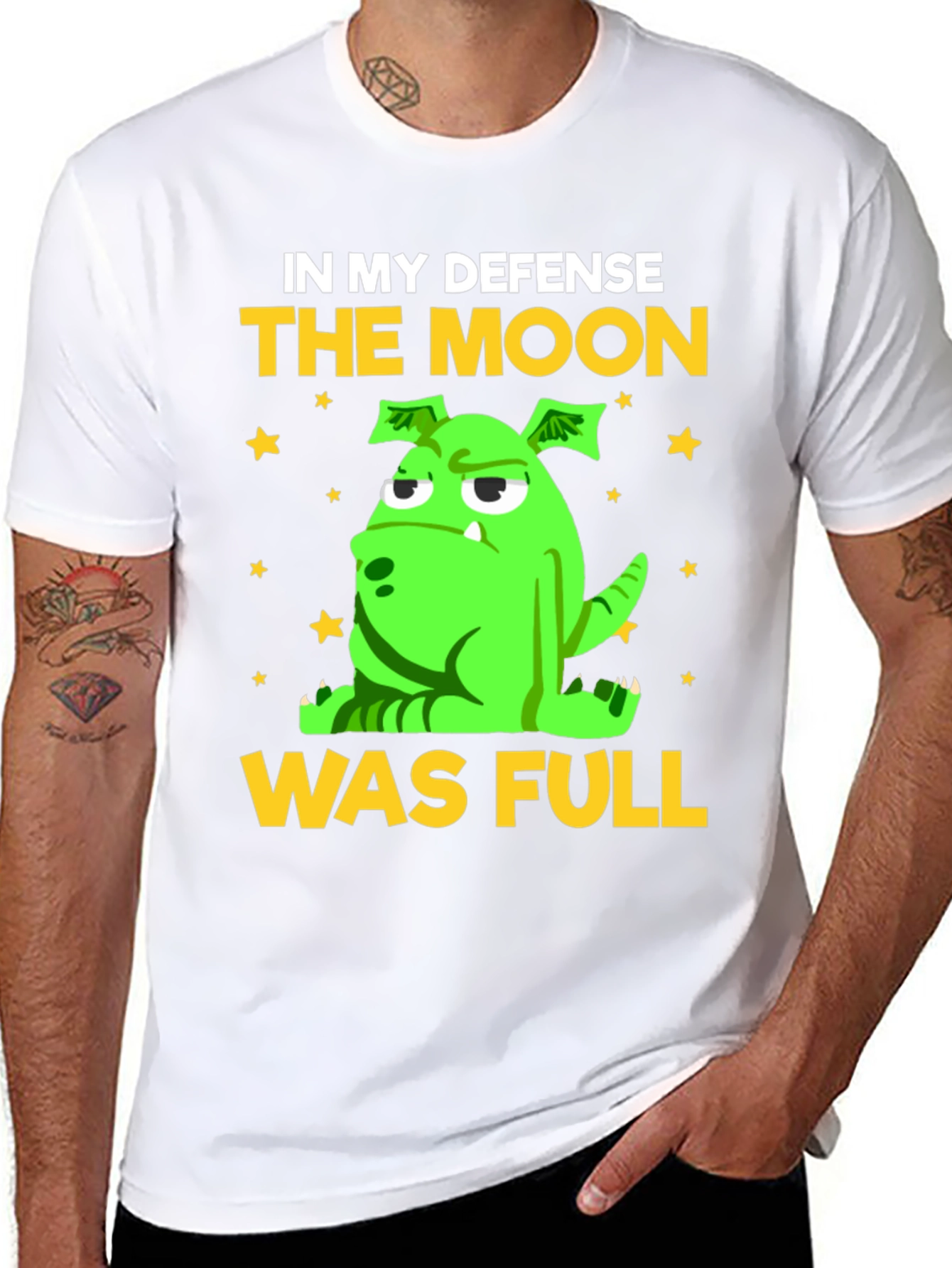 Funny The Moon Was Full Graphic Tee