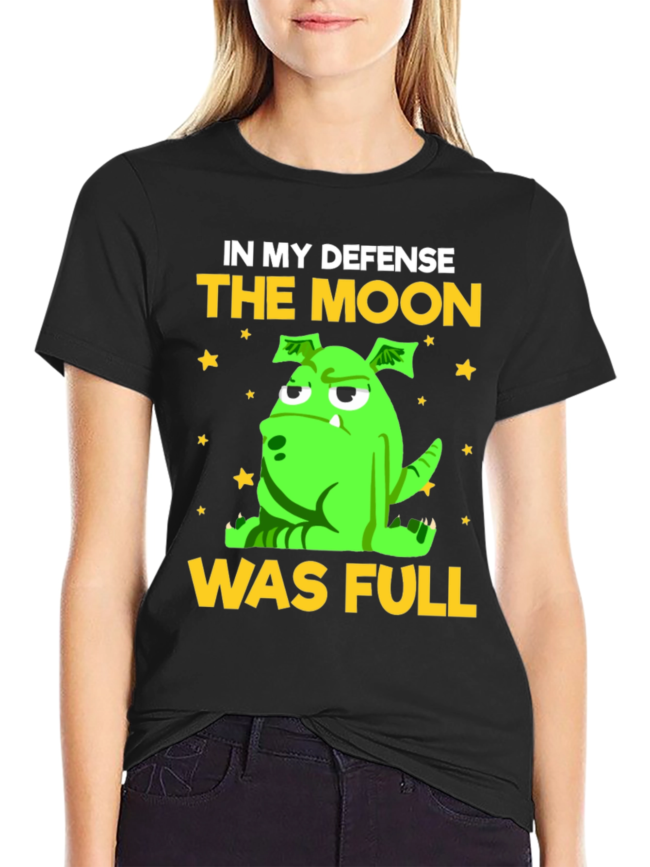 Funny The Moon Was Full Graphic Tee