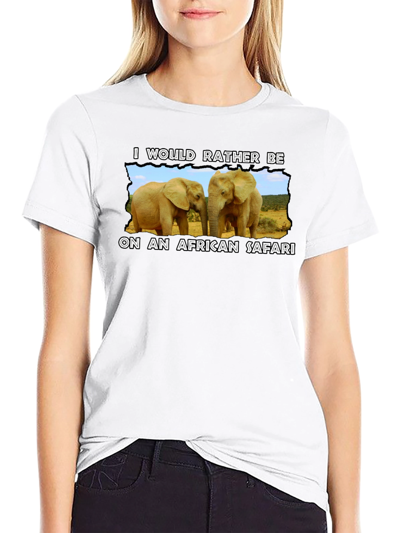 African Safari Elephant T-Shirt