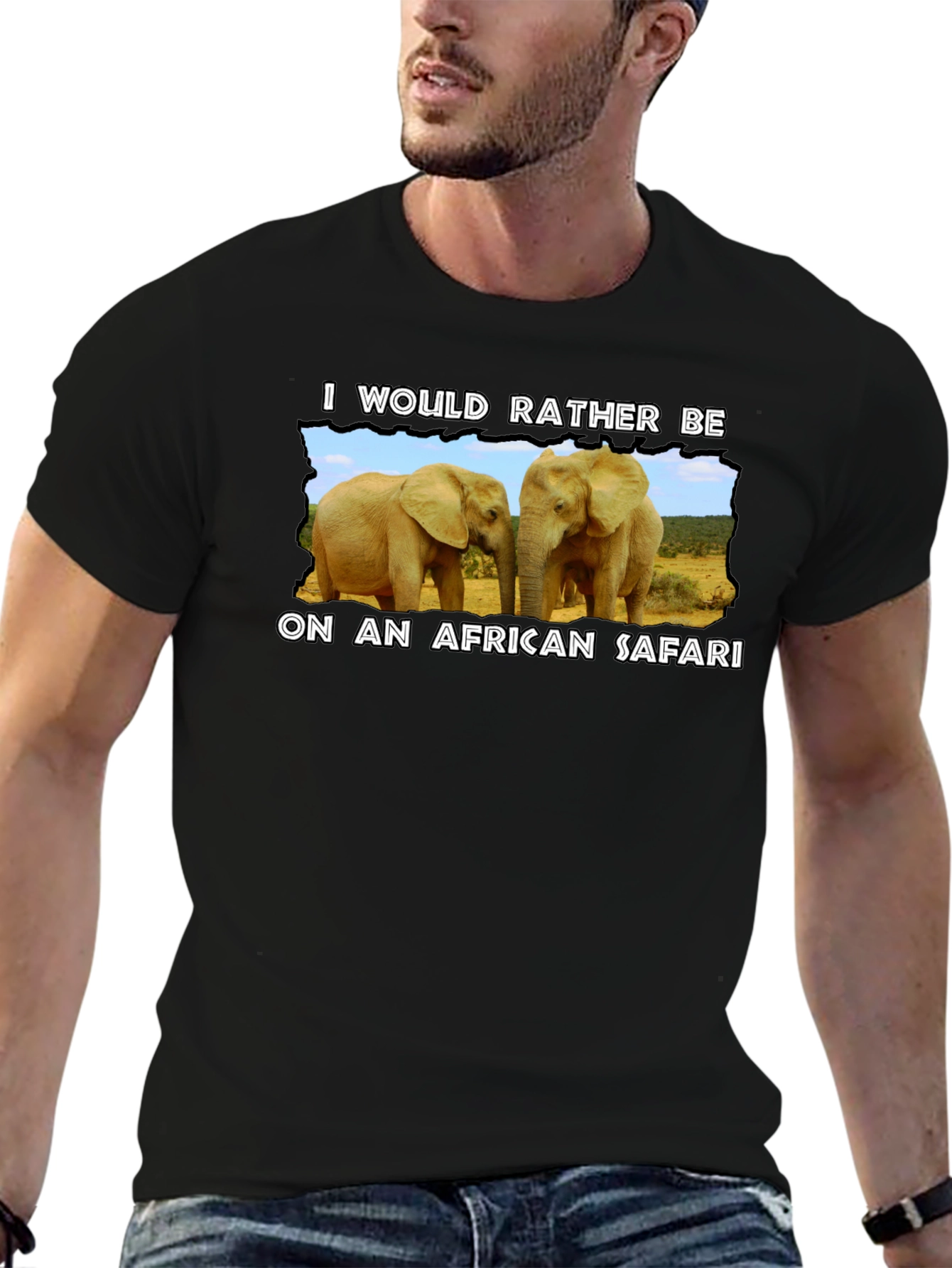 African Safari Elephant T-Shirt