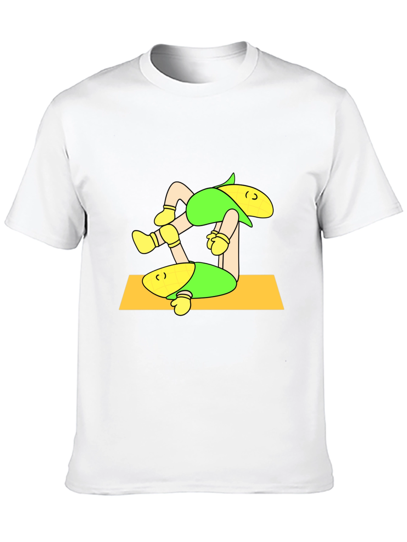 Corn Yoga Black T-Shirt