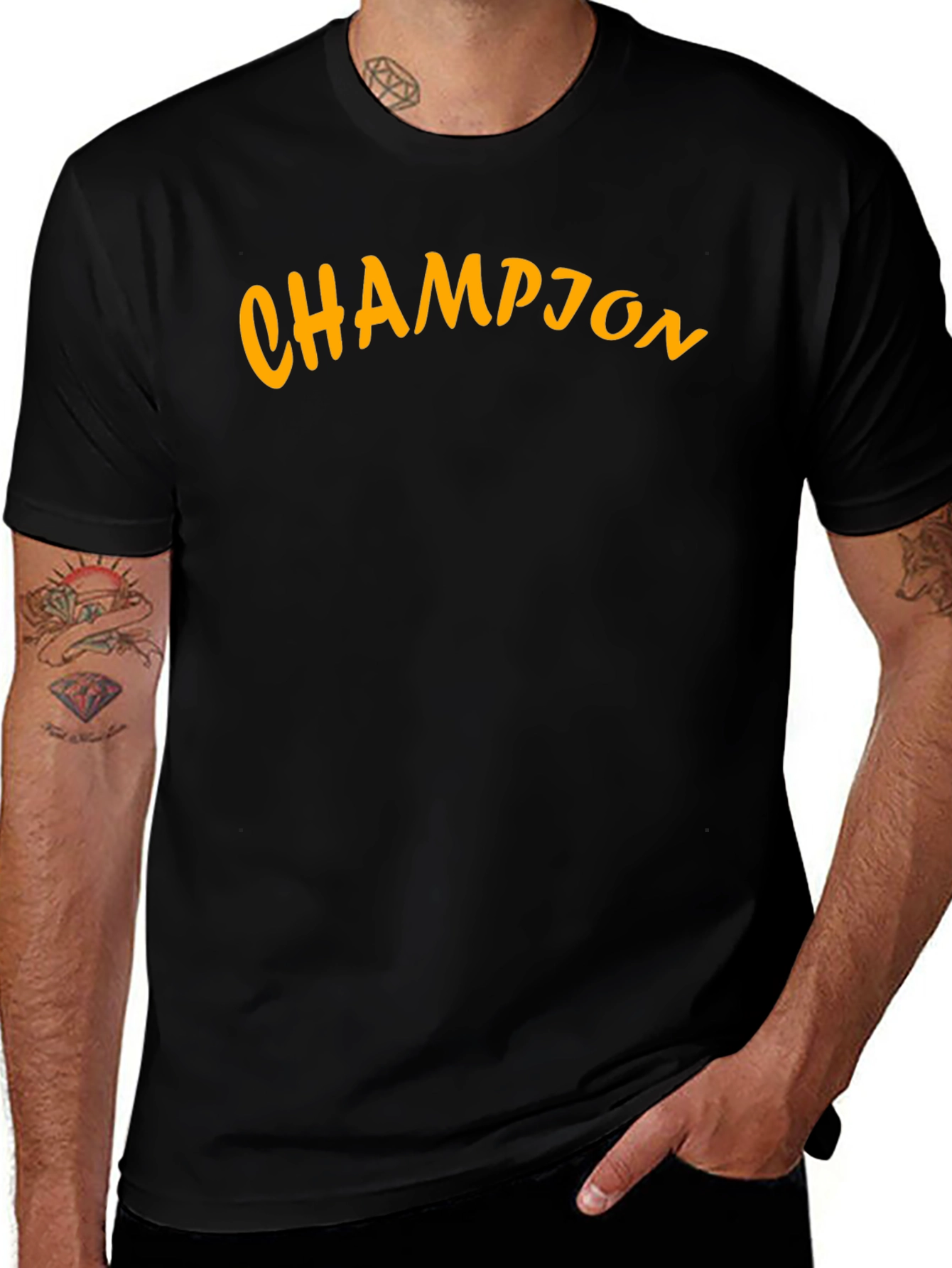 Champion Graphic Black T-Shirt