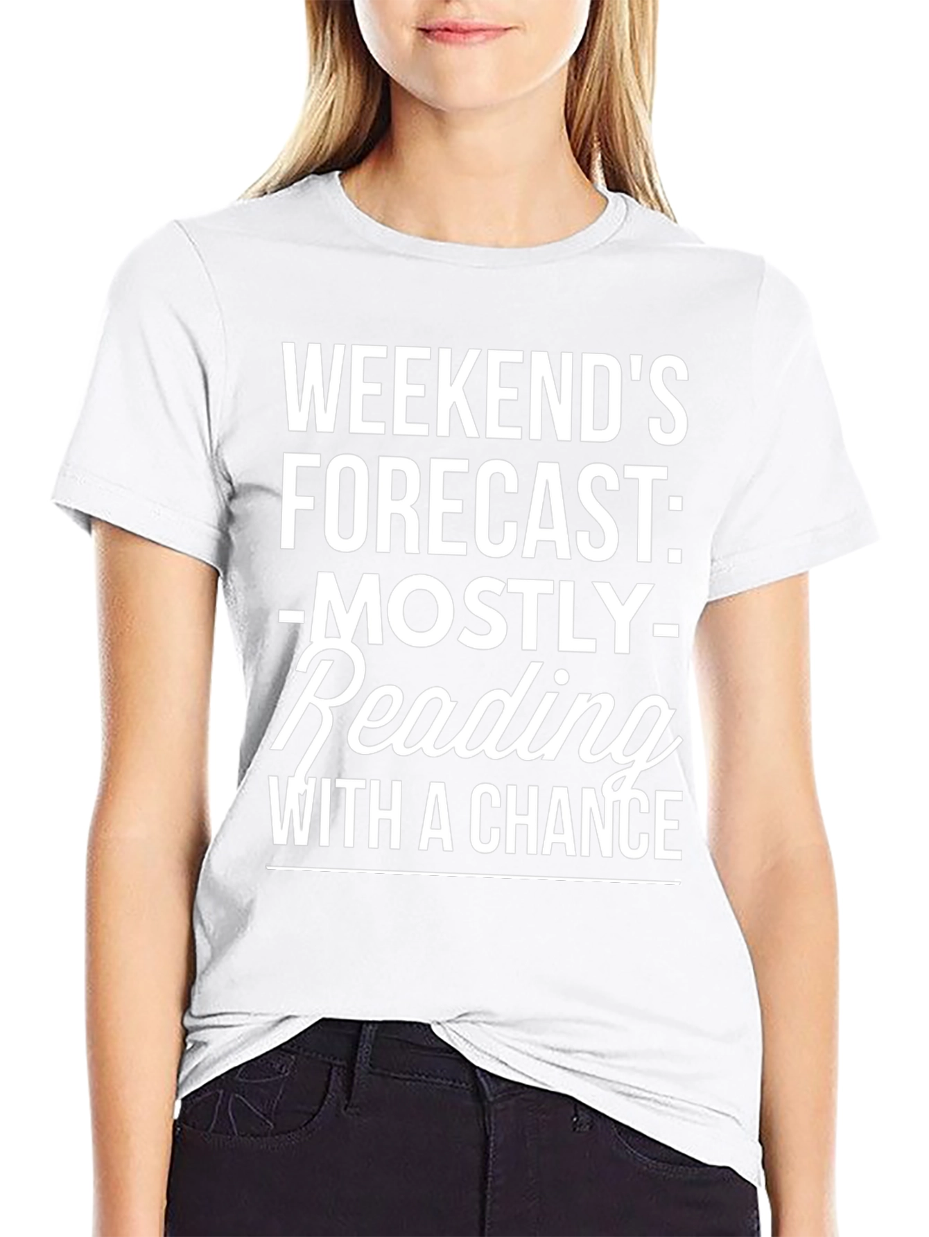 Weekend Reading Forecast Graphic T-Shirt