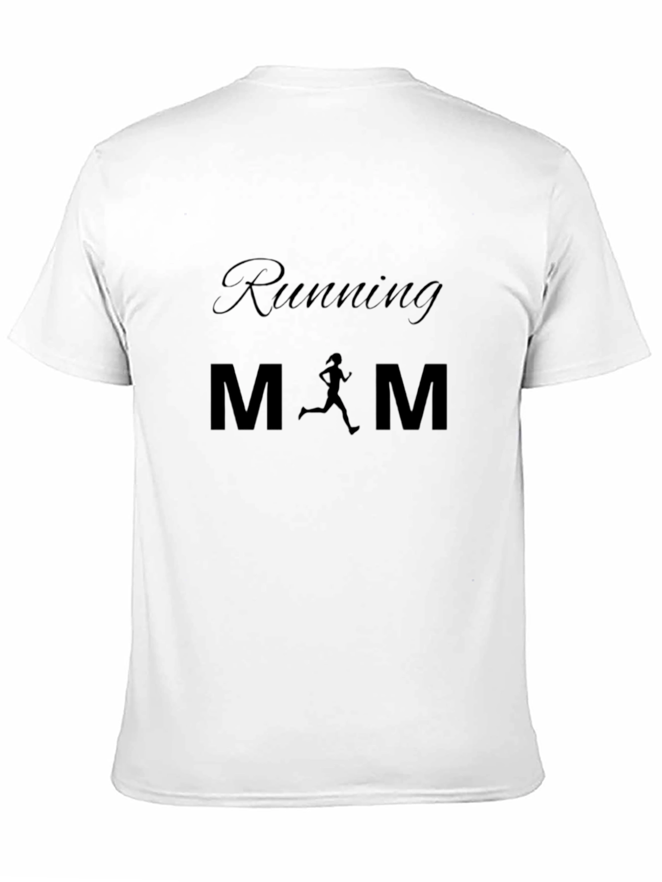 Running Mom Tee - Black Graphic Print T-Shirt