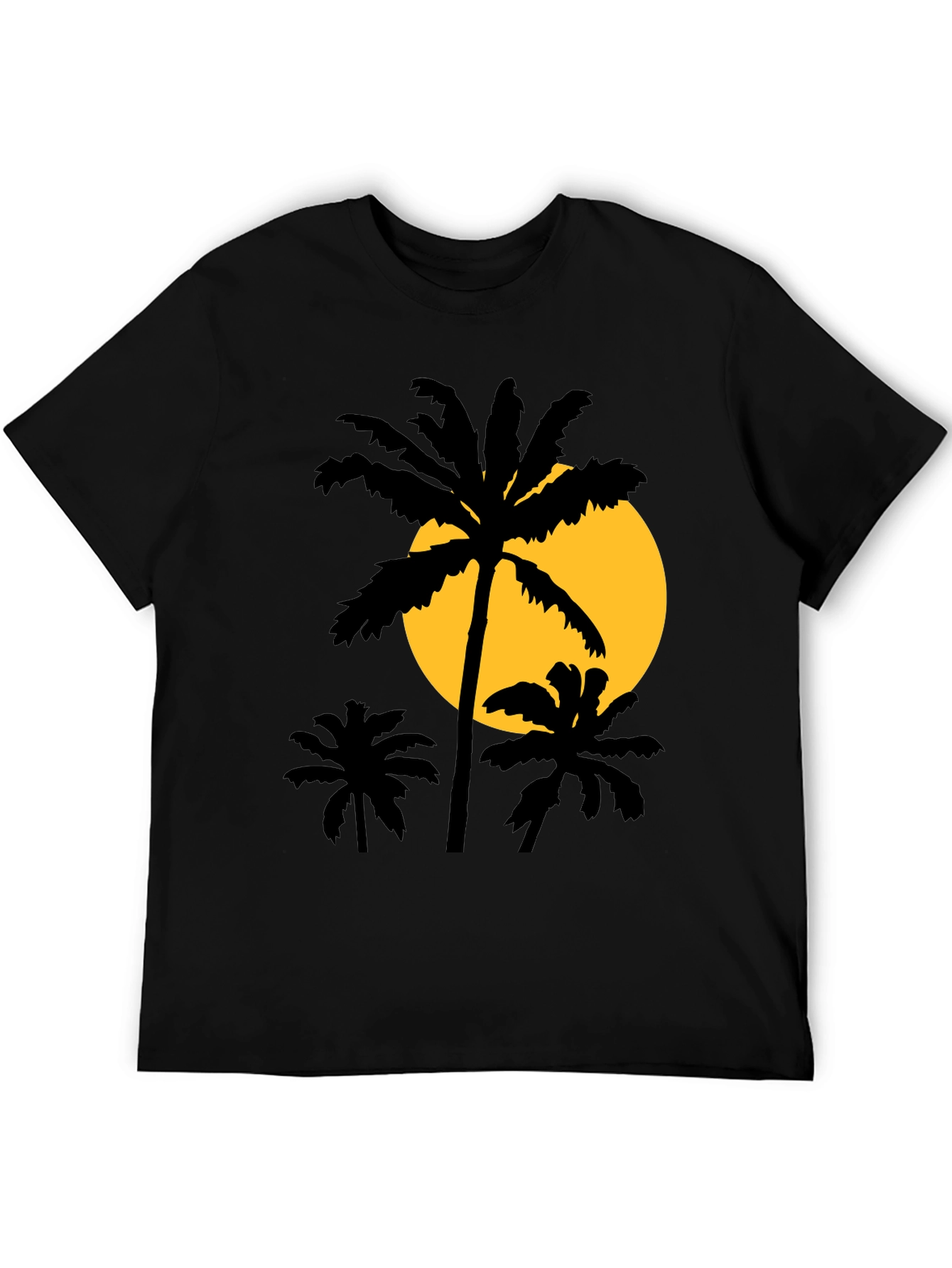 Palm Tree Sunset Graphic T-Shirt