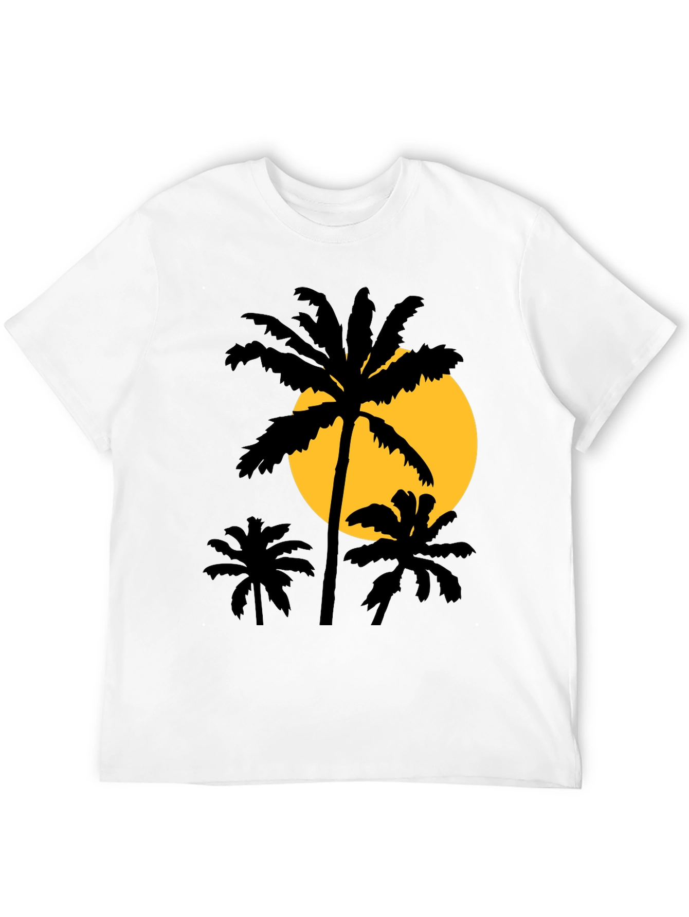 Palm Tree Sunset Graphic T-Shirt