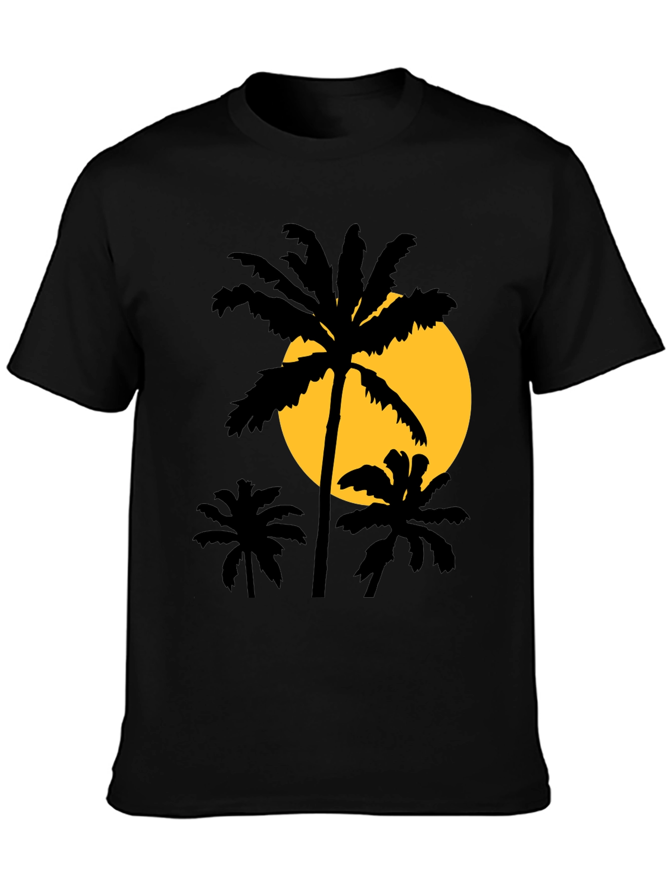 Palm Tree Sunset Graphic T-Shirt