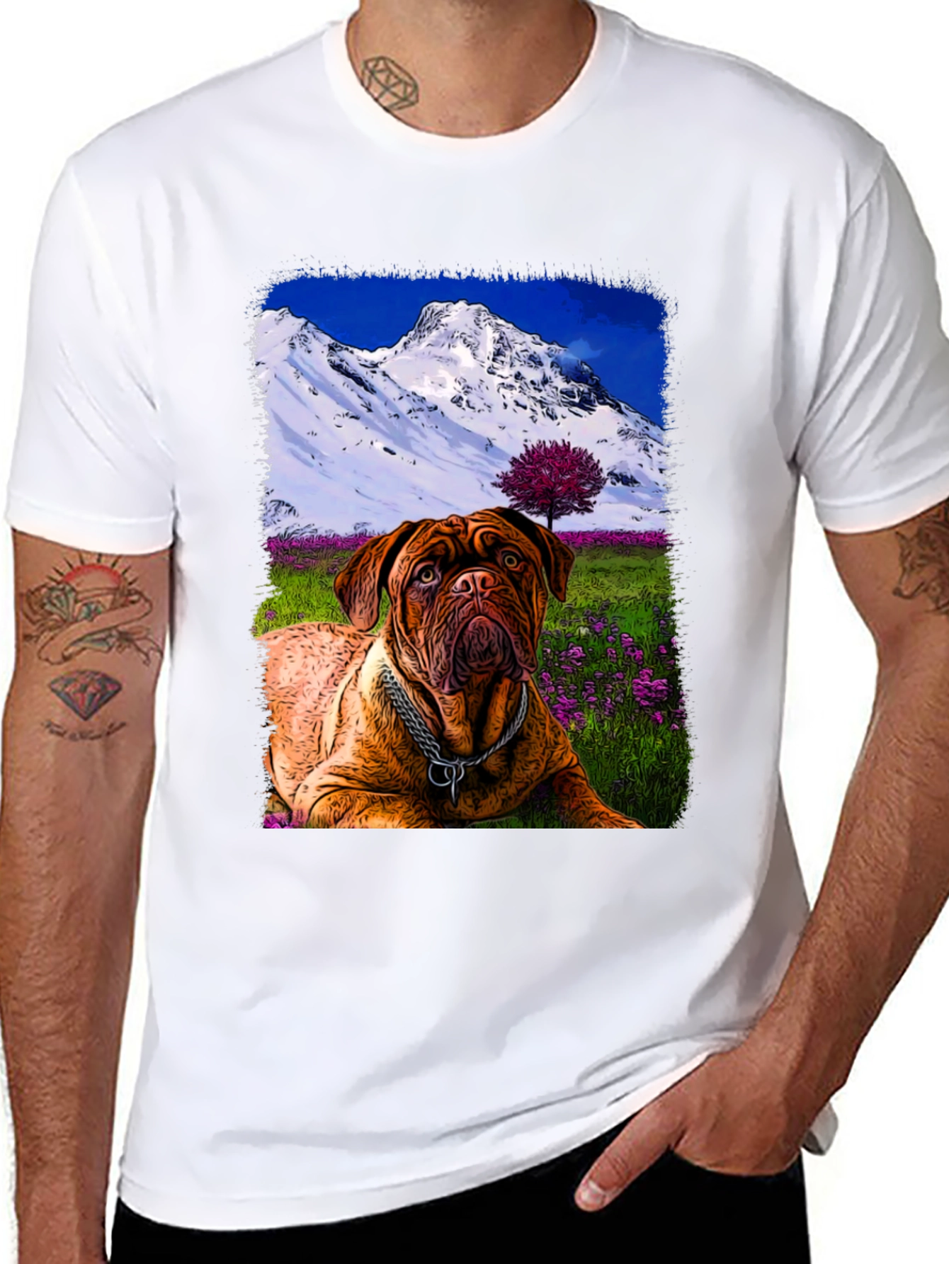 Dog Mountain Landscape T-Shirt