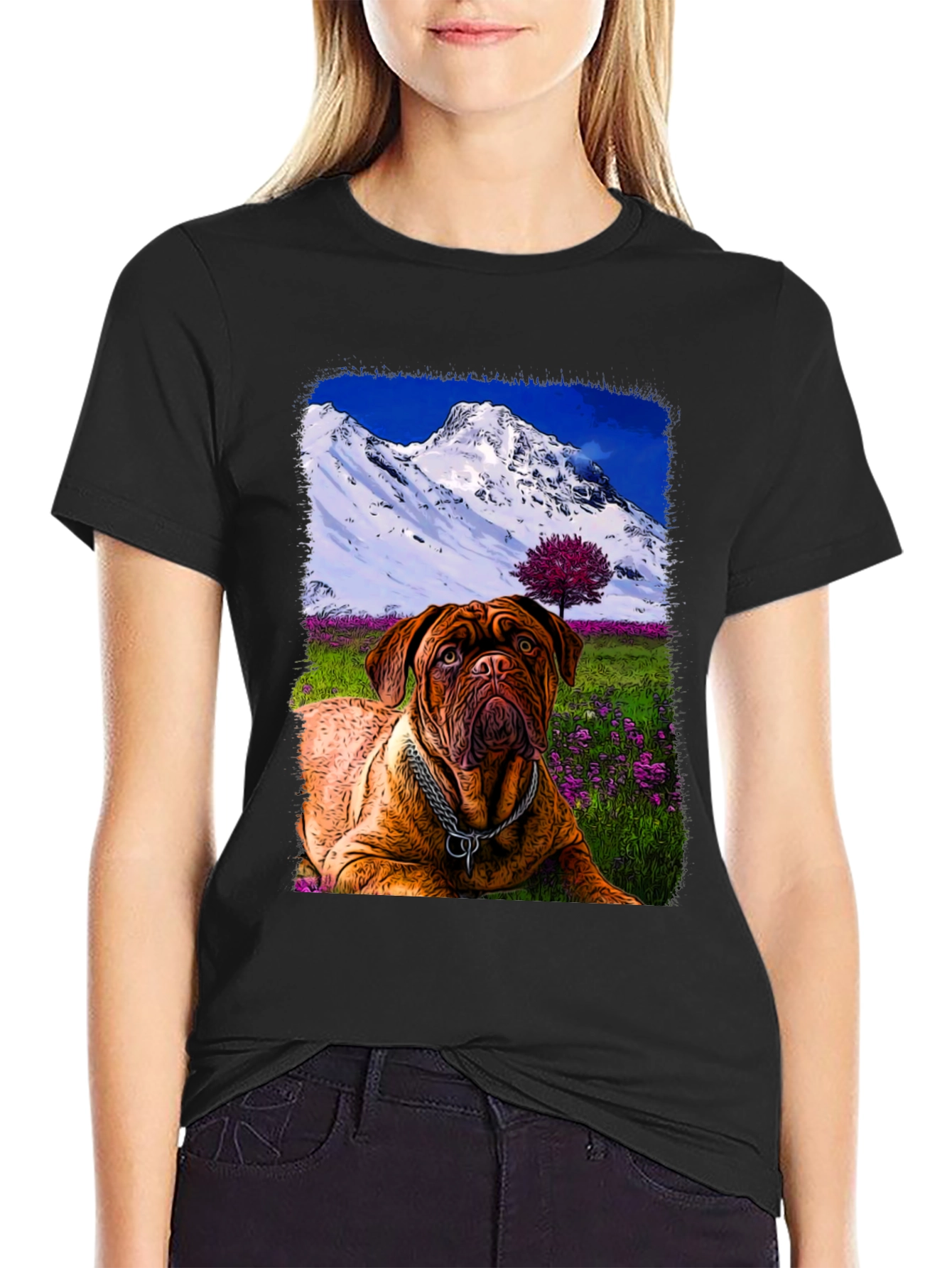 Dog Mountain Landscape T-Shirt