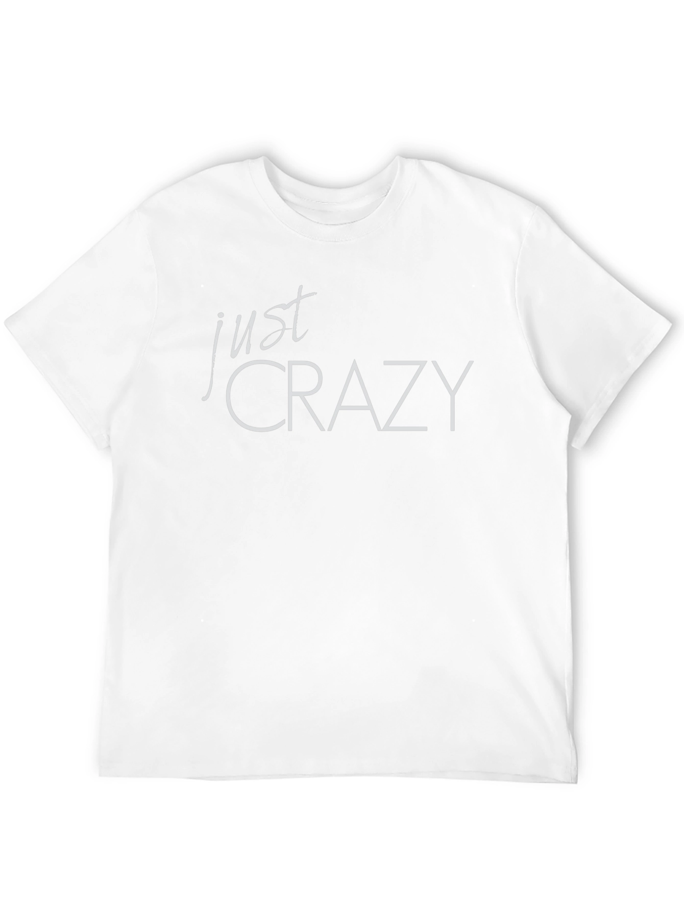 Just Crazy Graphic Tee - Trendy Black T-Shirt