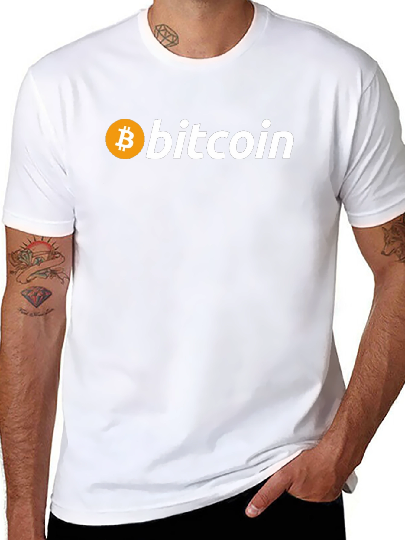 Bitcoin Black T-Shirt Cryptocurrency Tee