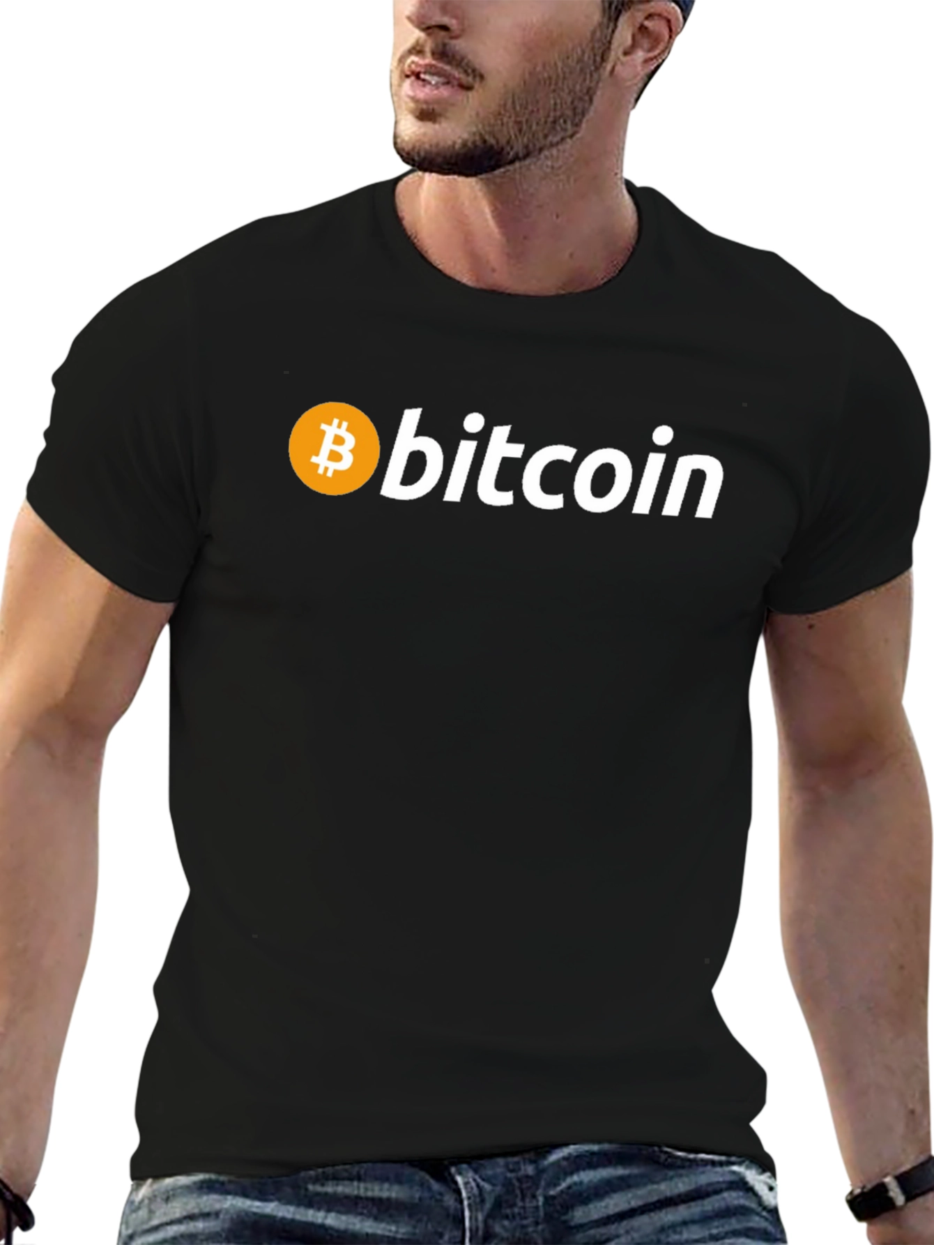 Bitcoin Black T-Shirt Cryptocurrency Tee