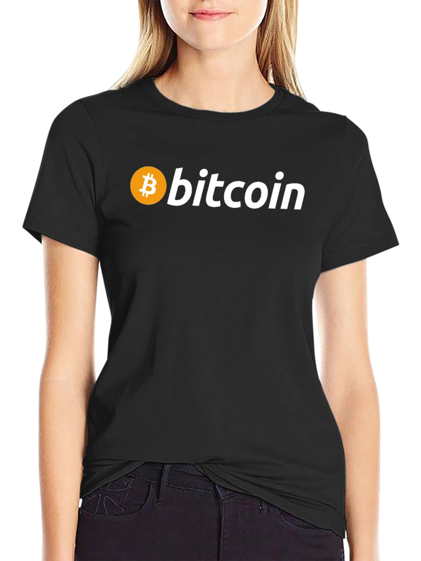 Bitcoin Black T-Shirt Cryptocurrency Tee